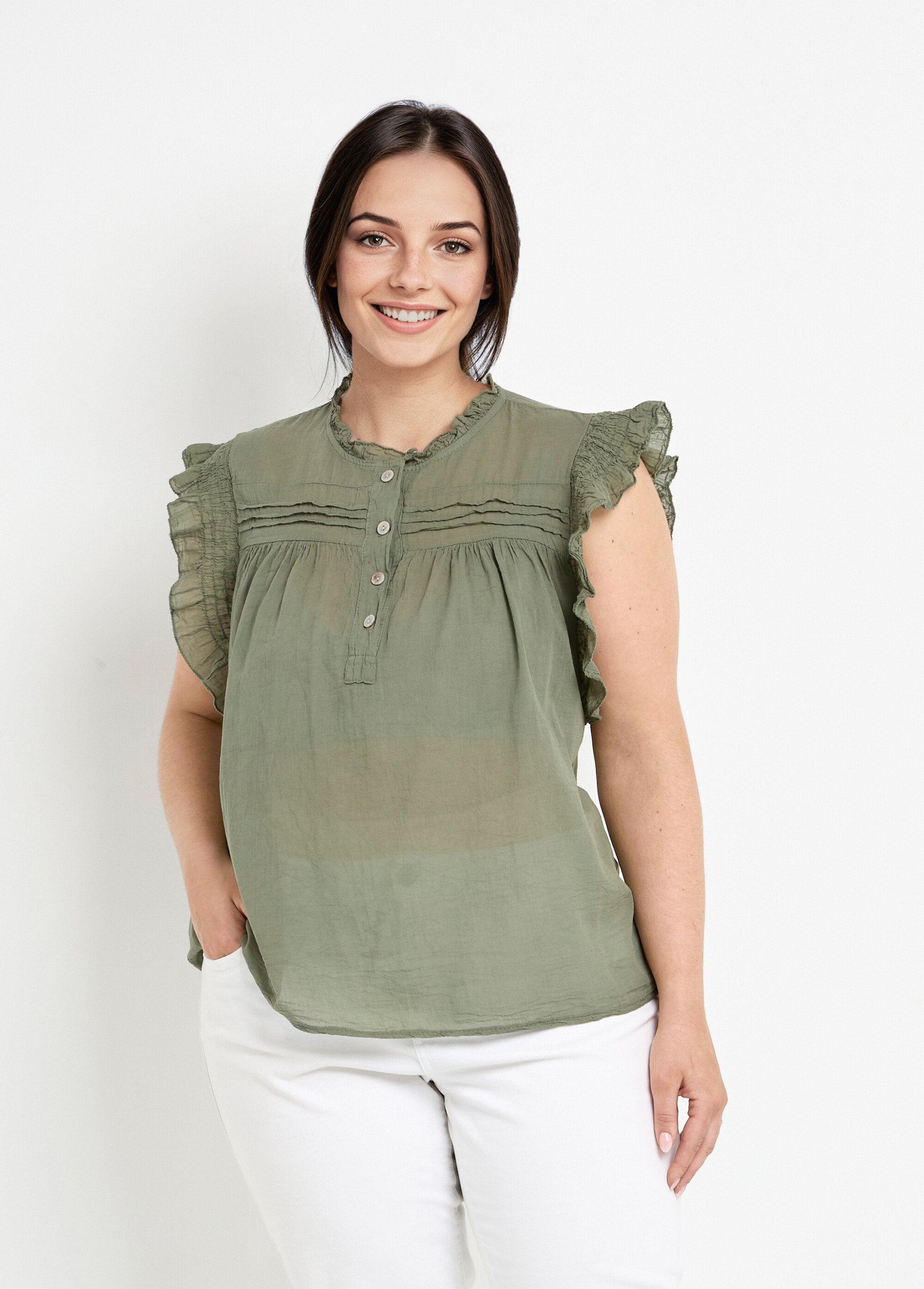 Blusa_de_voile_de_algodão_sem_mangas_Kaki_FA1_curvy