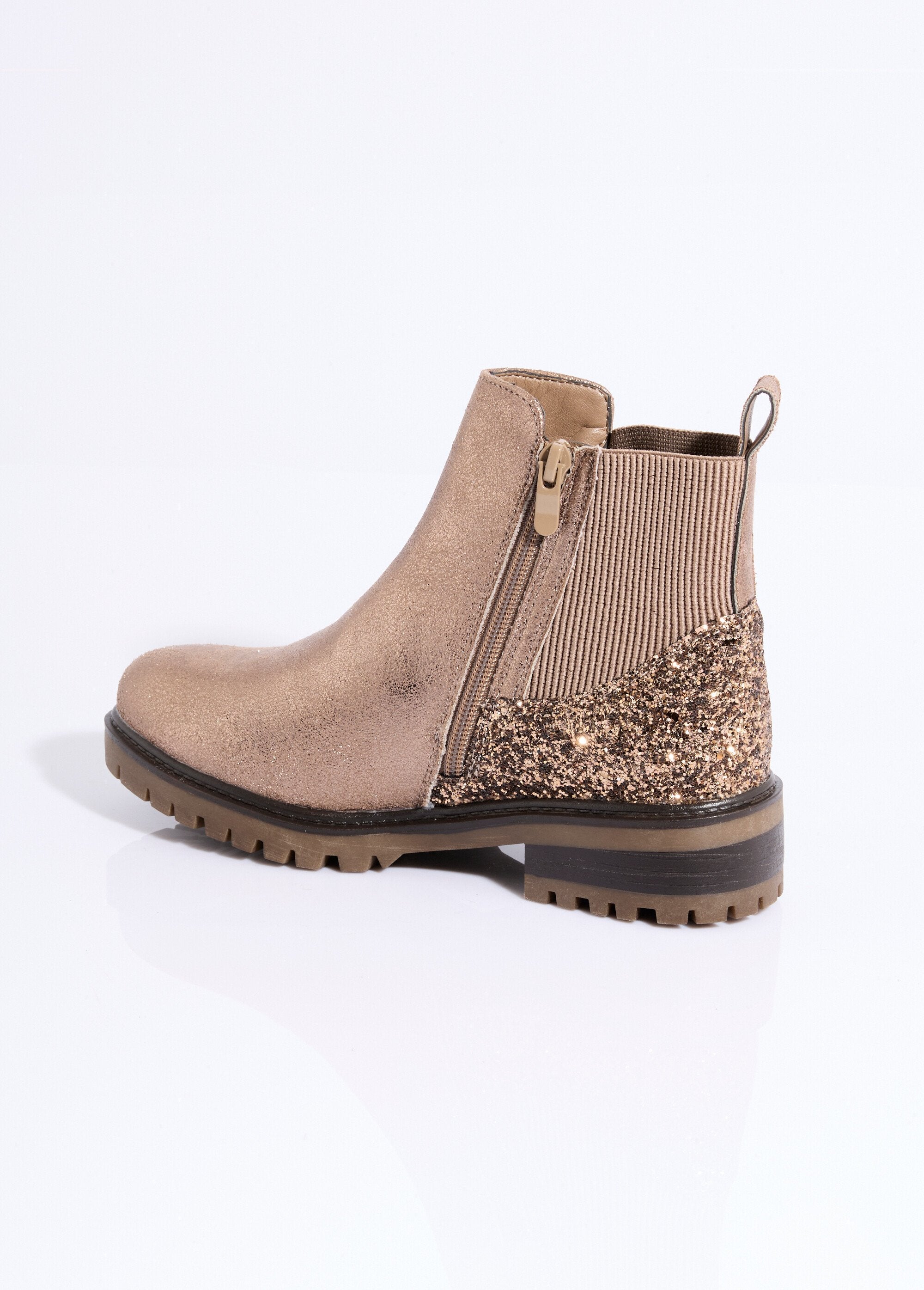 Boots_zippées_plates_talon_sequins_Taupe_DO1_slim