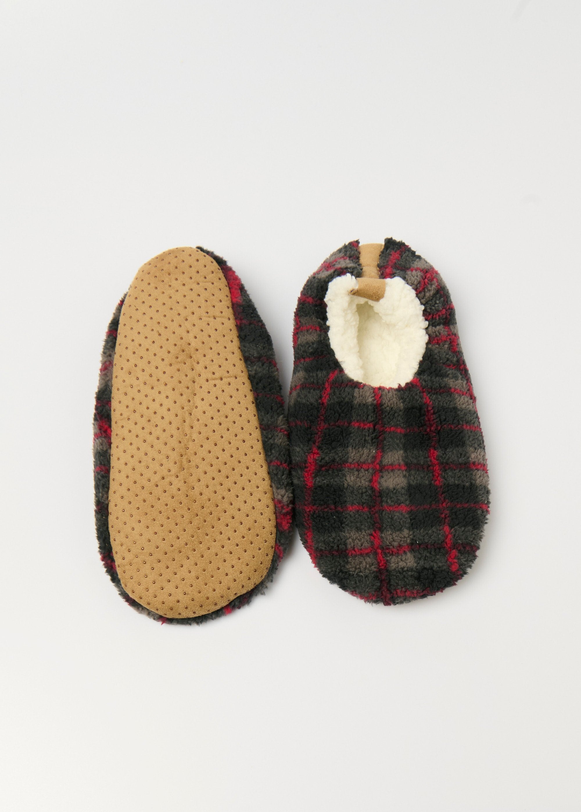 Pantufas_quentes,_antiderrapantes_e_forradas_Carreaux_rouge_UN1_slim