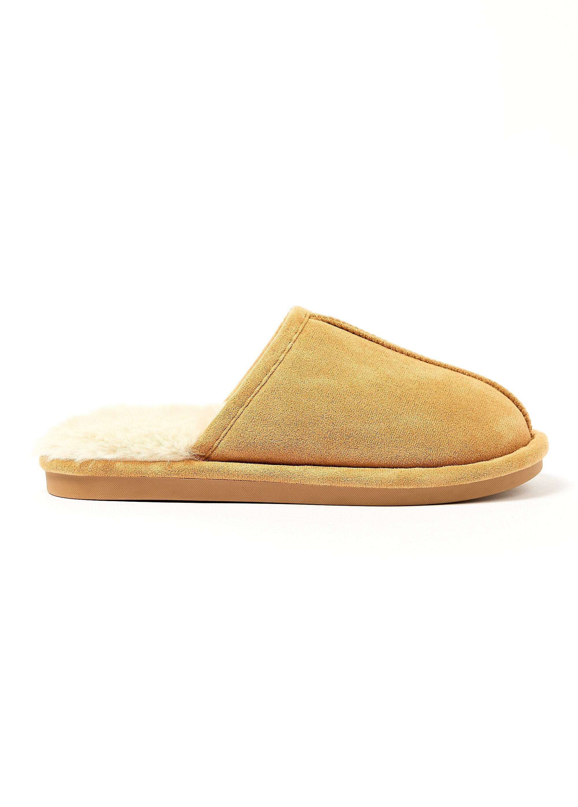 Pantufas_quentes_forradas_com_pele_e_aparência_de_couro_Camel_DR1_slim