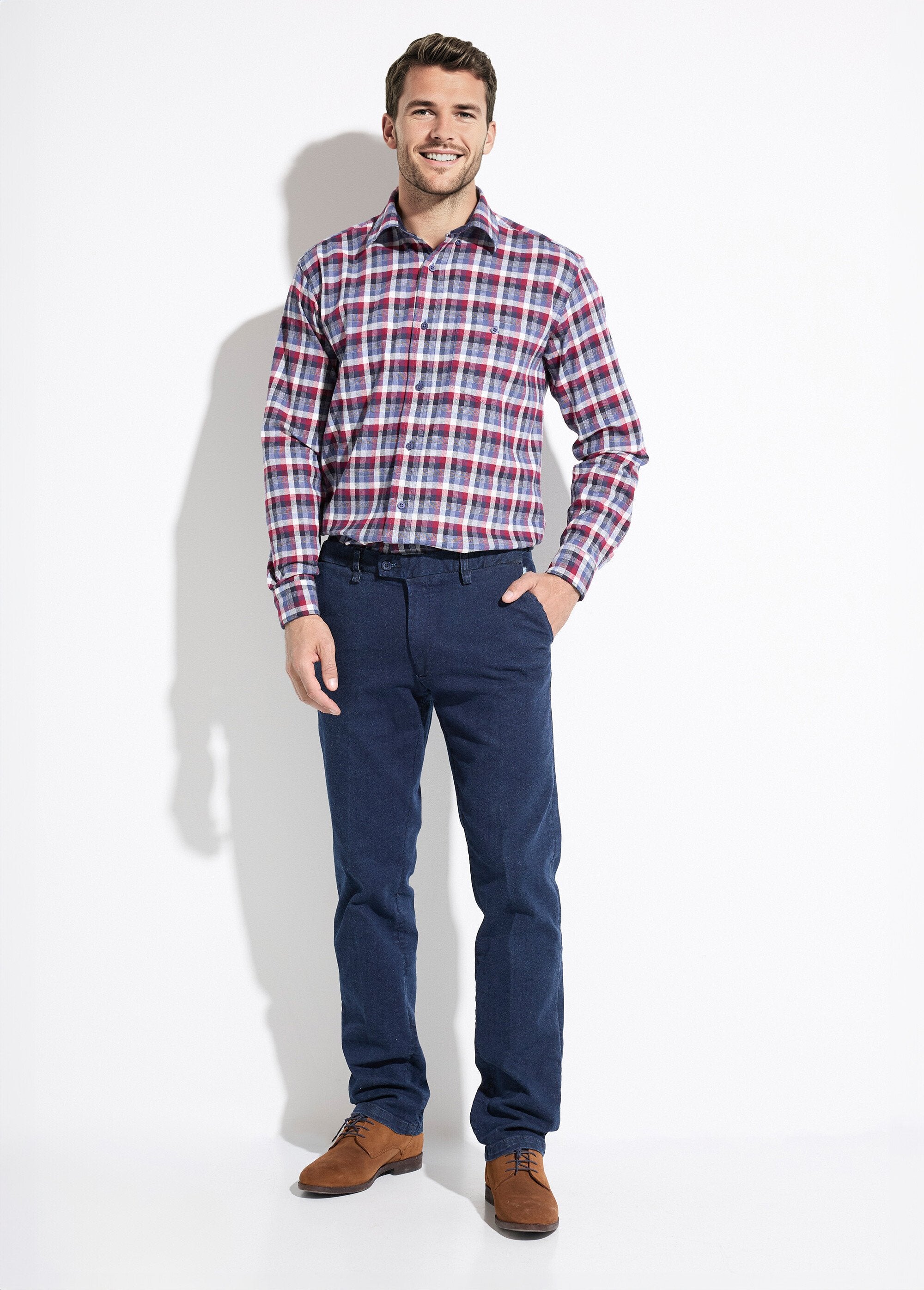 Camisa_de_flanela_elástica_com_mangas_compridas_Bordeaux_SF1_slim