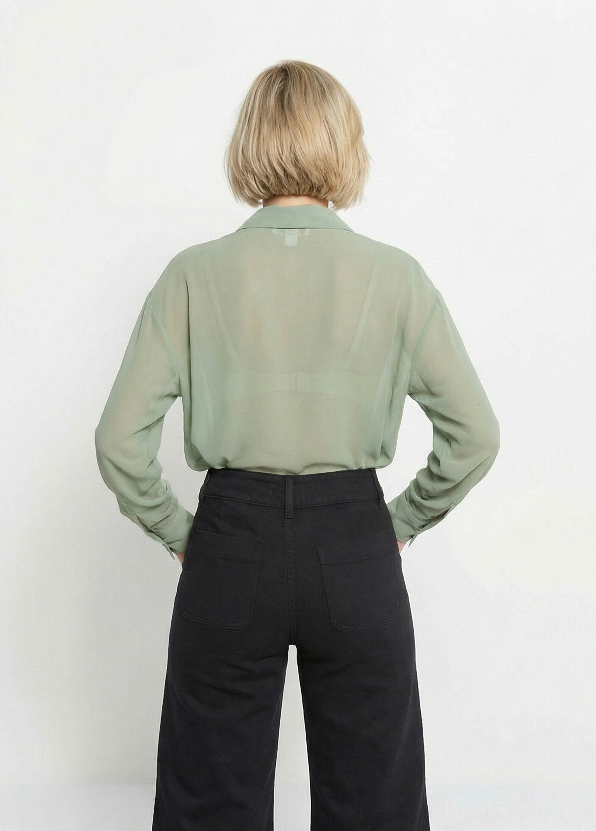 Chemisier_vaporeux_voile_manches_longues_Kaki_DO1_slim