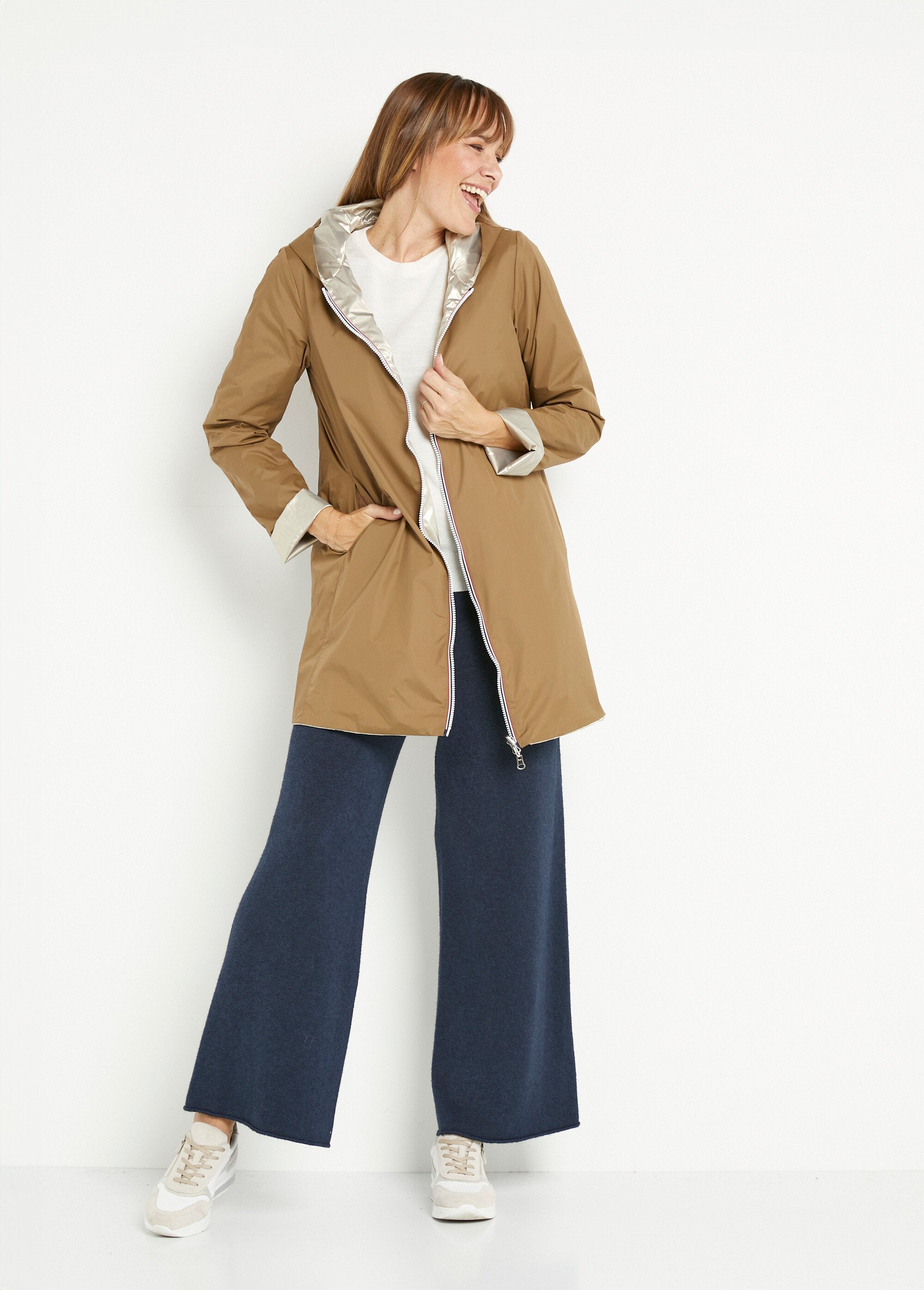 Corta-vento_reversível_repelente_de_água_com_fecho_de_correr_Camel_SF1_slim