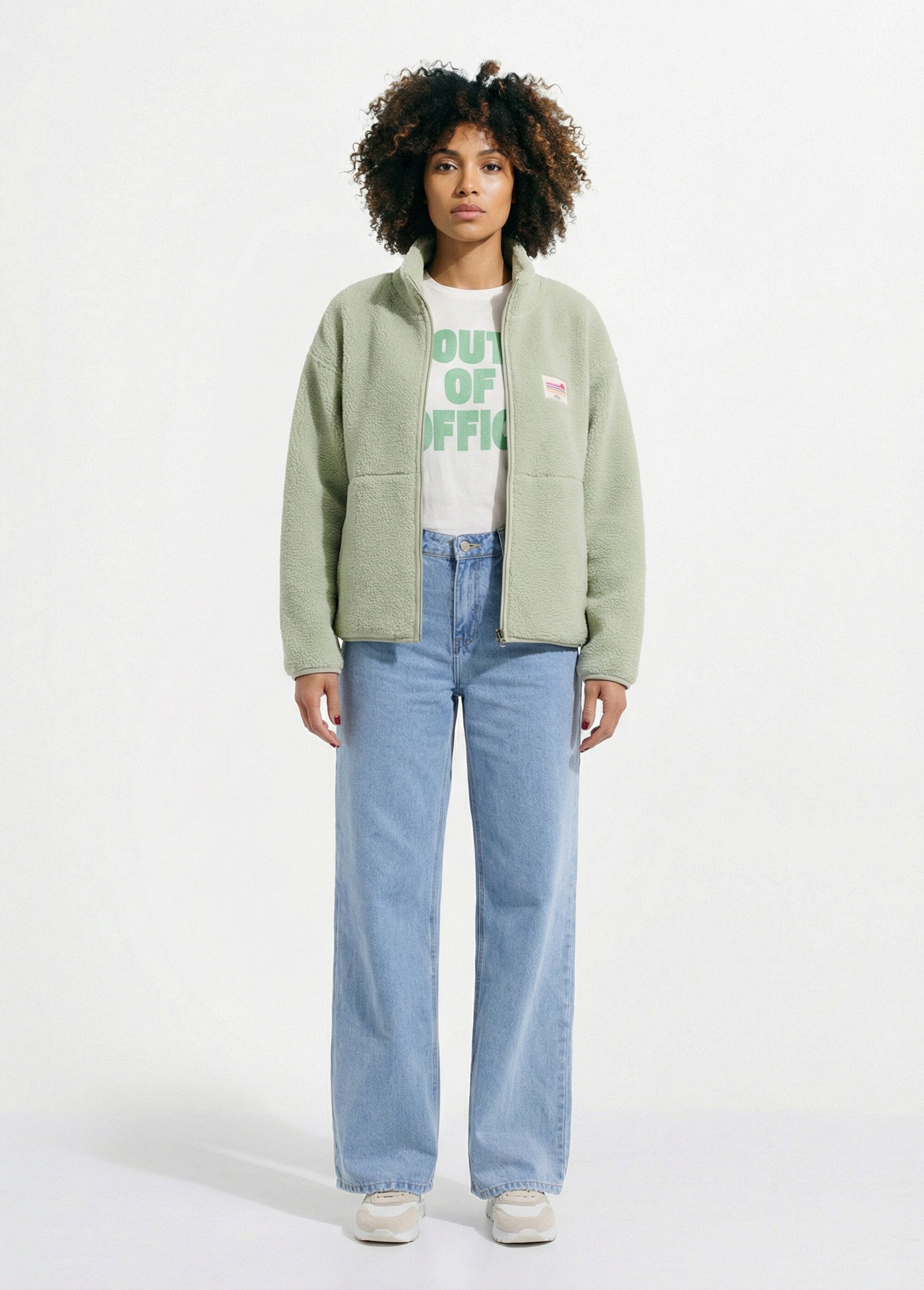 Colete_de_lã_quente_com_fecho_de_correr_e_gola_alta_Vert_amande_SF1_slim