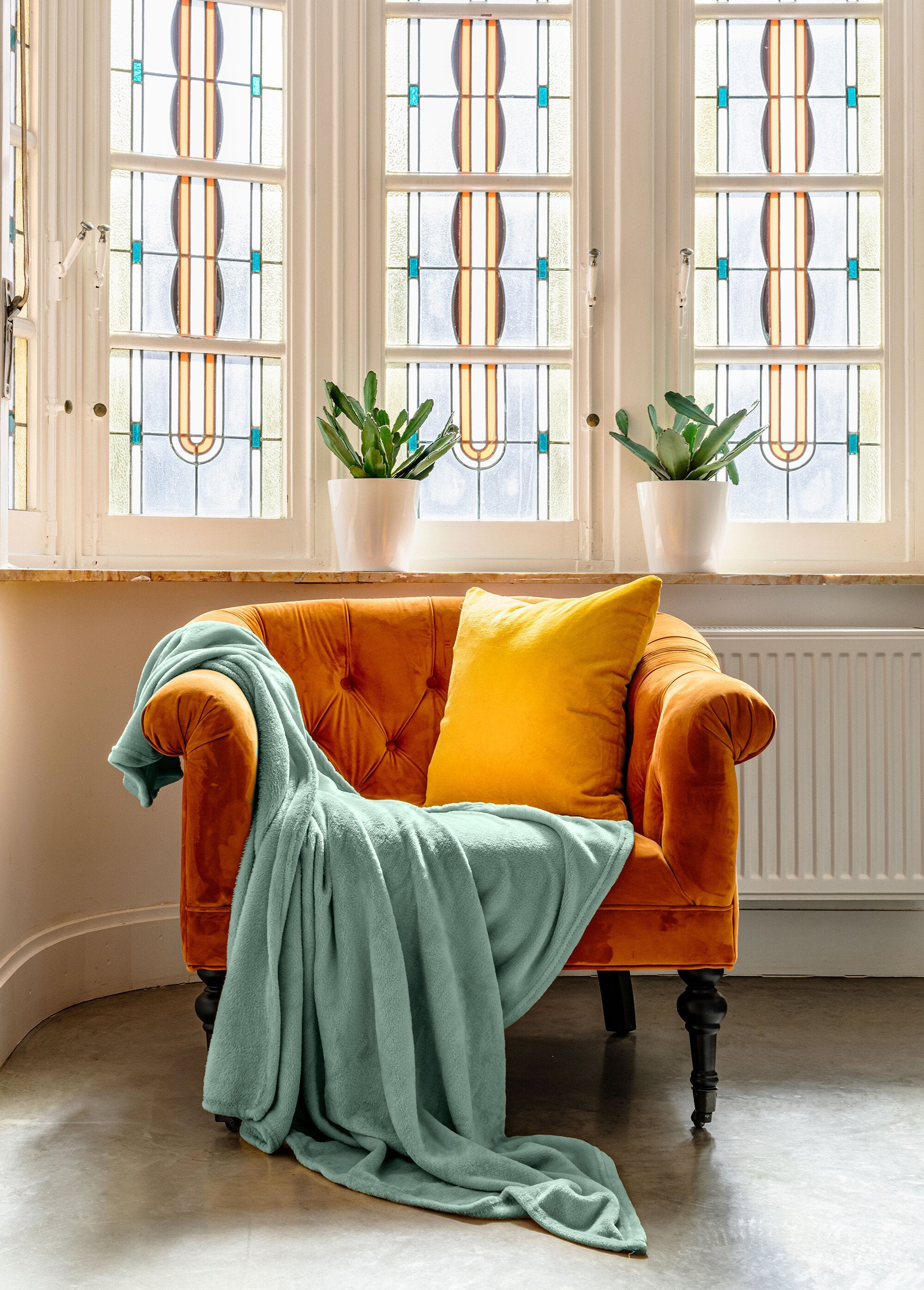 Tapete_de_lã_liso_grande,_2m_x_1,5m_Vert_sauge__SF1_slim