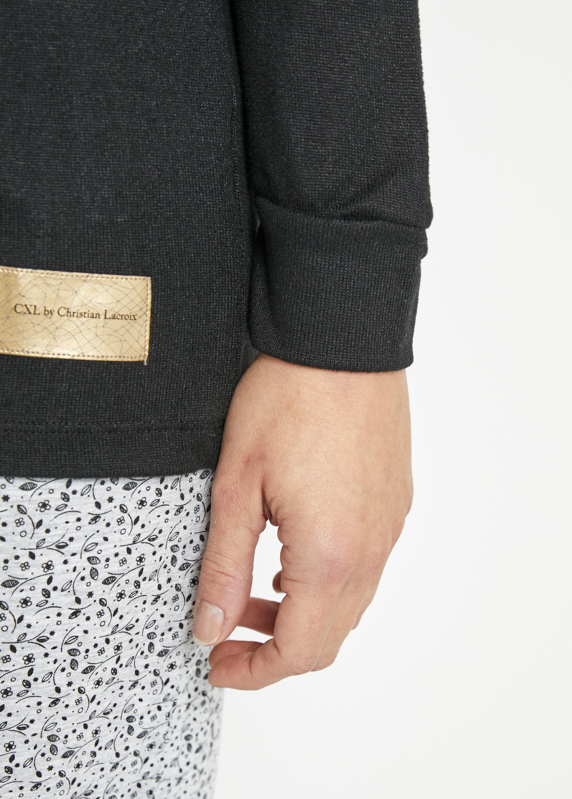 Pijama_de_manga_comprida_liso_Noir_DE2_slim