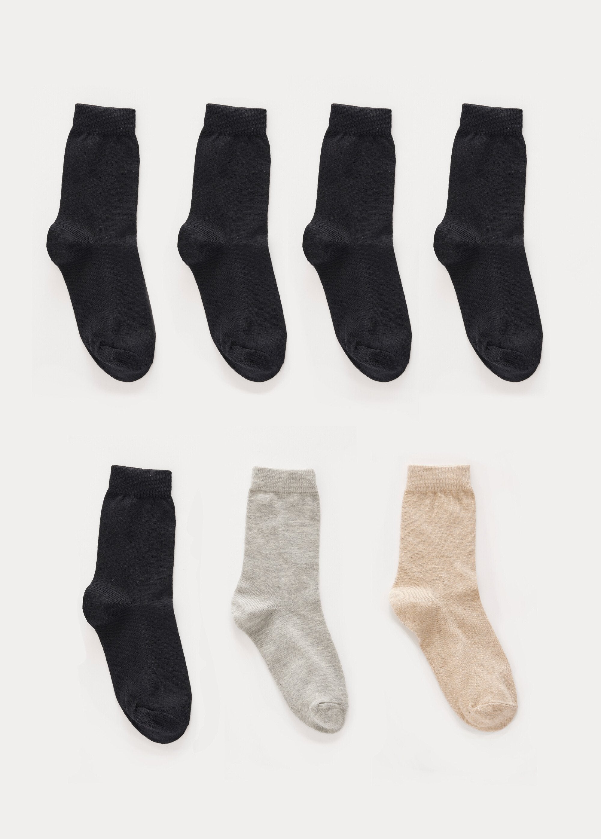 Meias_sortidas,_pacote_com_7_pares_Assortis_beige_lot7_LO1_slim