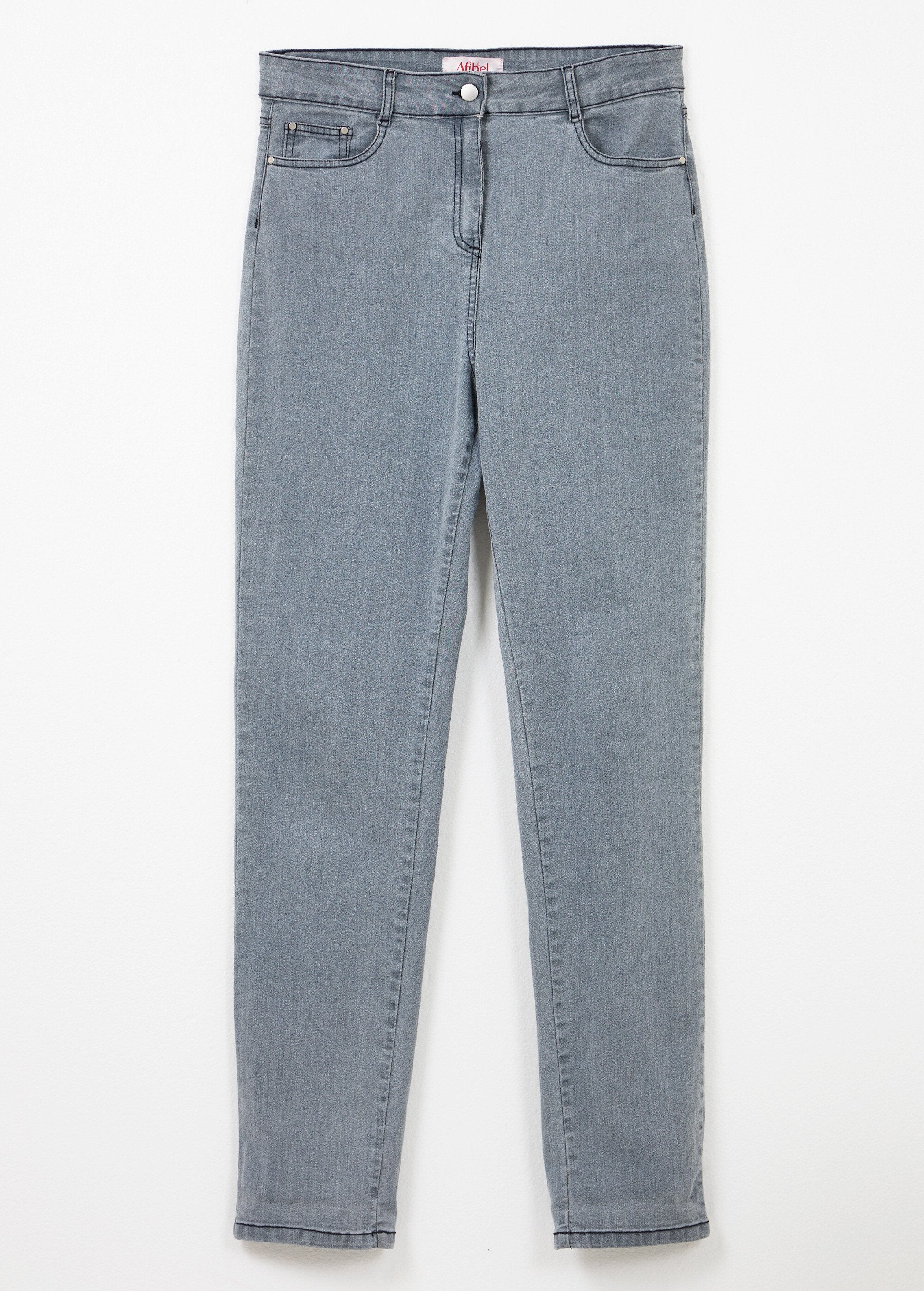 Calça_jeans_de_5_bolsos_com_cós_de_algodão_elástico_Gris_AP1_slim