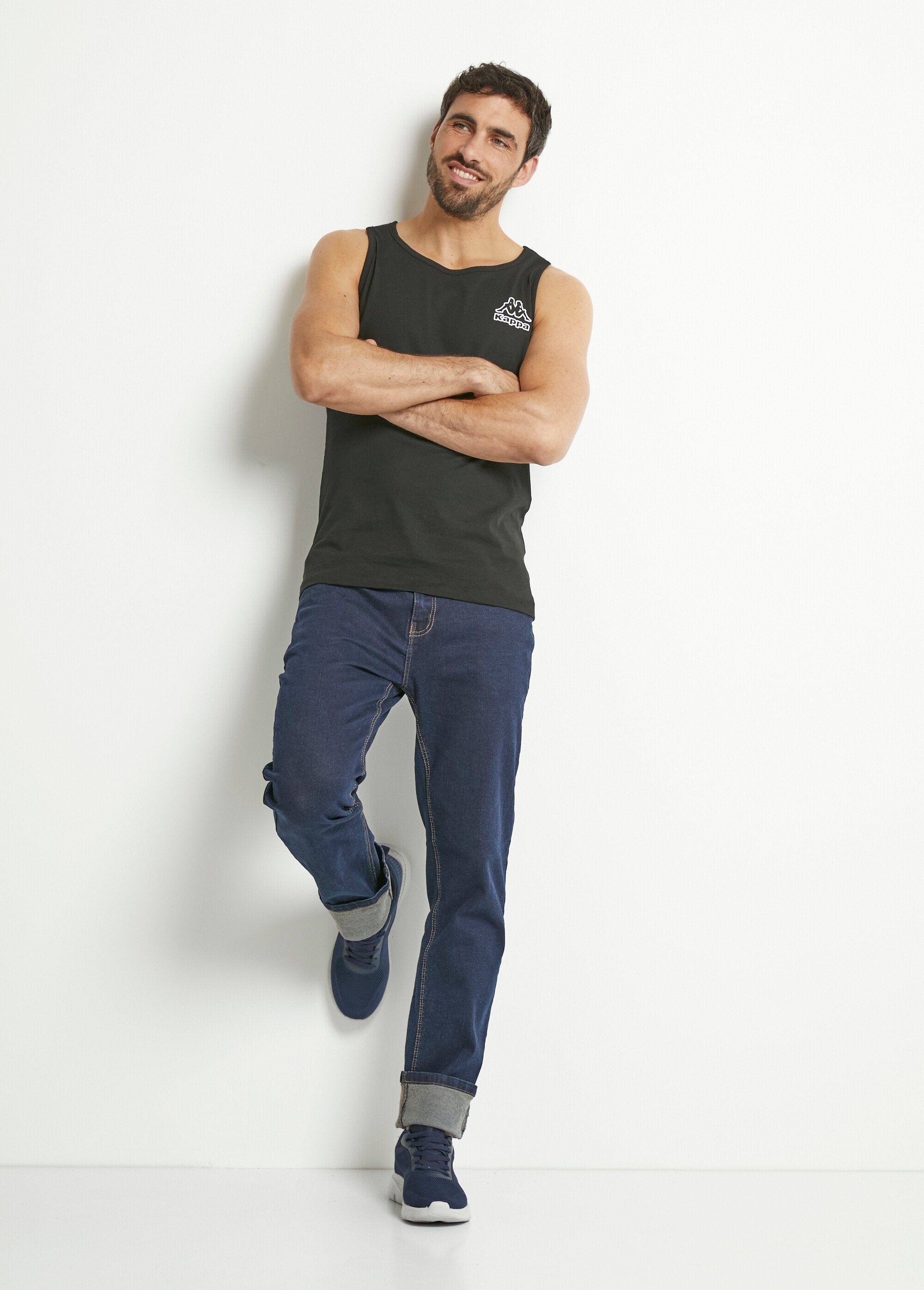 Kappa®_-_Pacote_de_2_regatas_sem_mangas_com_decote_redondo_Noir_lot_2_SF1_slim