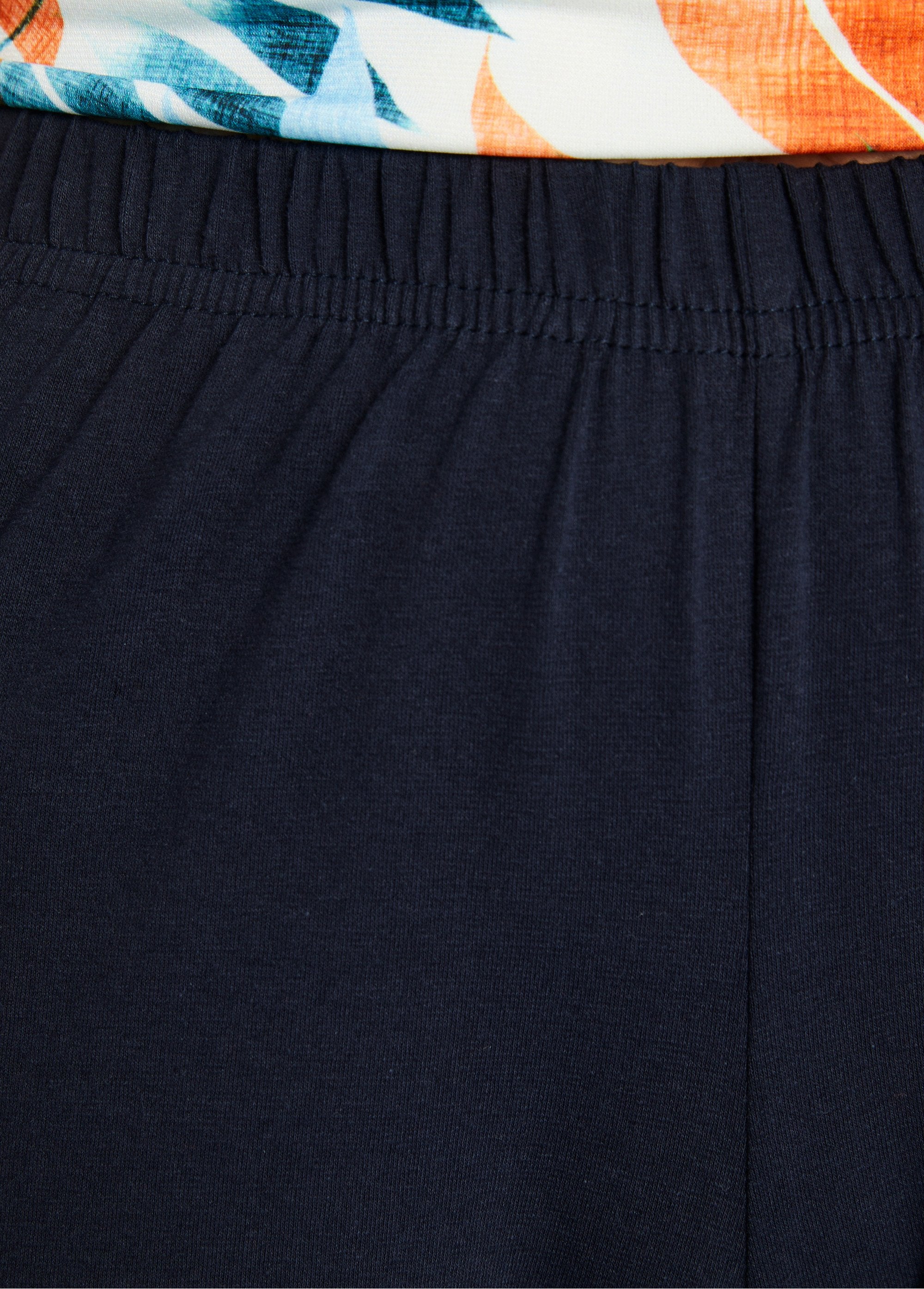 Legging_curta_lisa_com_cós_elástico_Marinho_DE2_slim