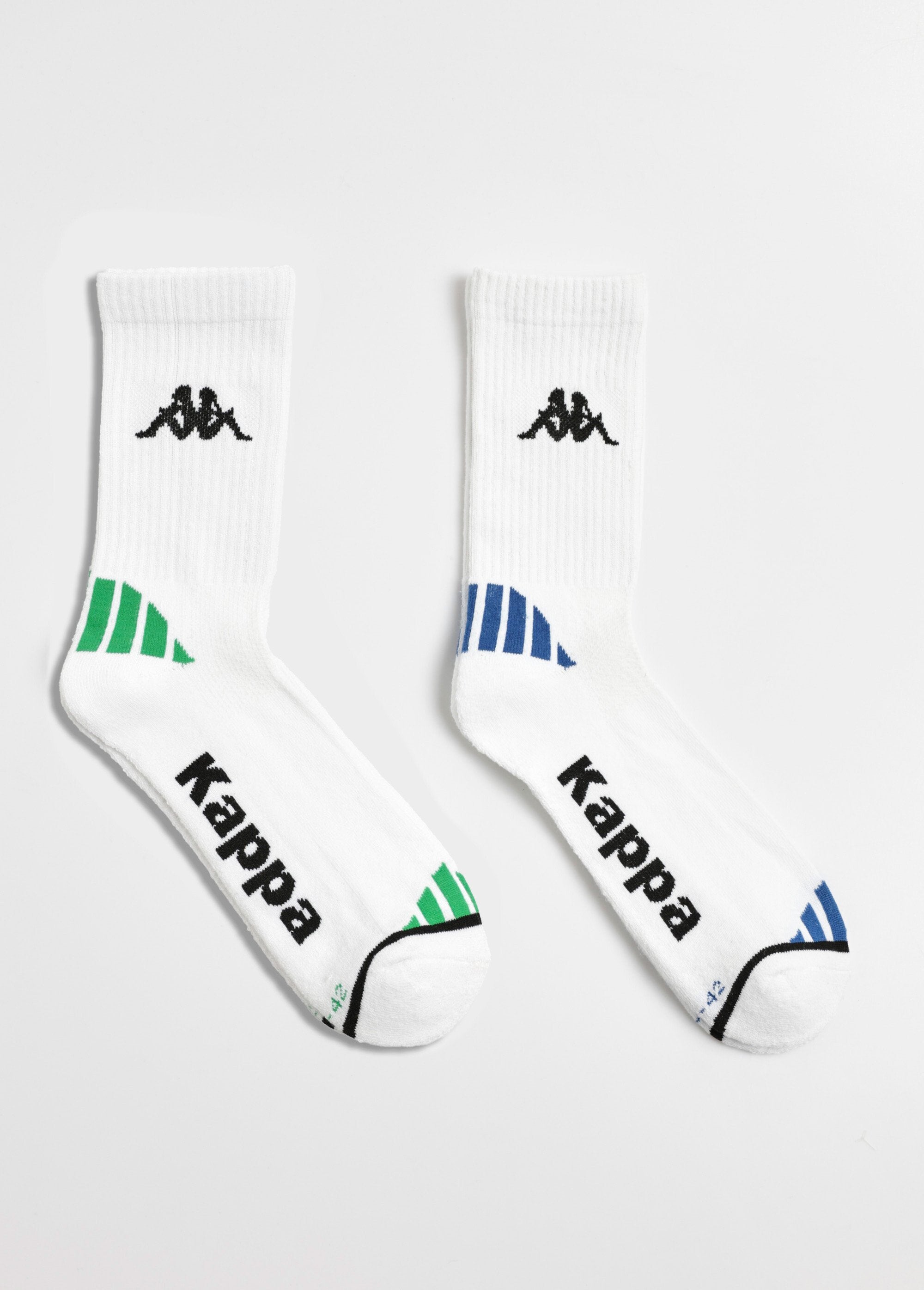 Pacote_de_2_meias_de_algodão_reciclado,_leves_Blanc_DE1_slim