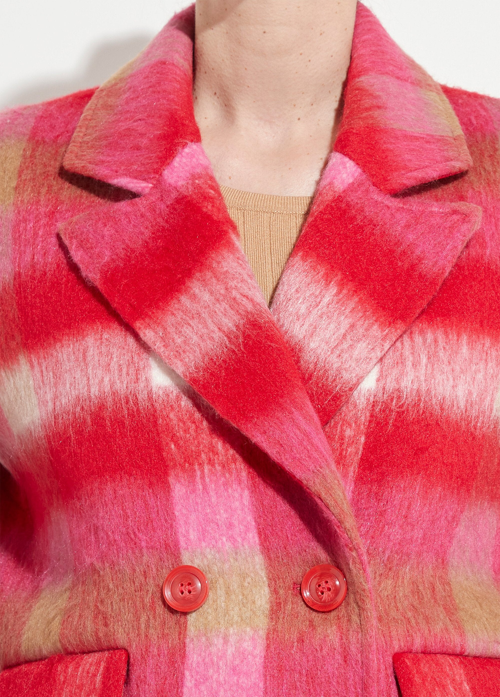 Casaco_quente_em_tecido_xadrez_de_lã_Carreaux_rose_DE1_slim