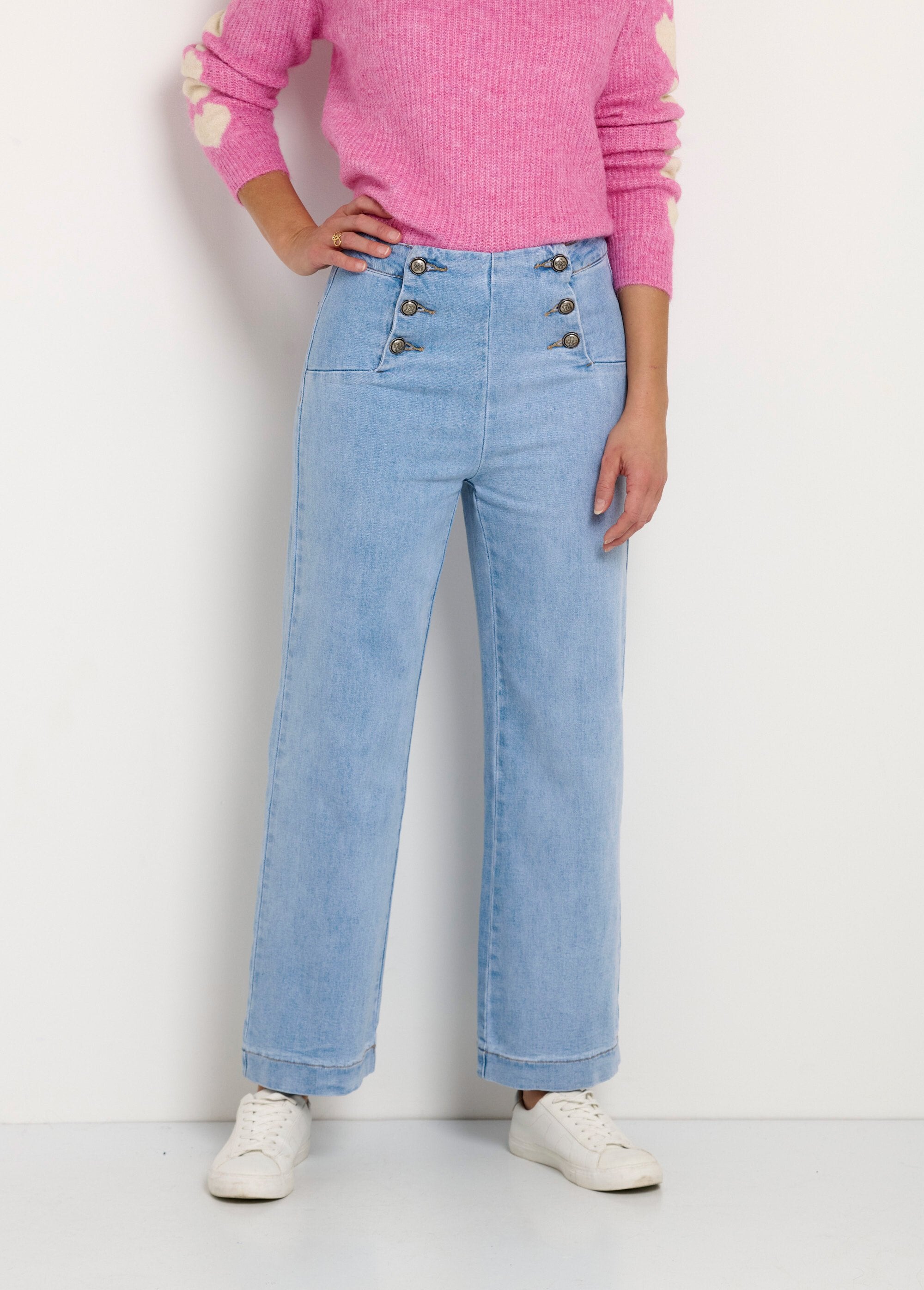 Calça_jeans_flare_ponte_Bleached_FA1_slim