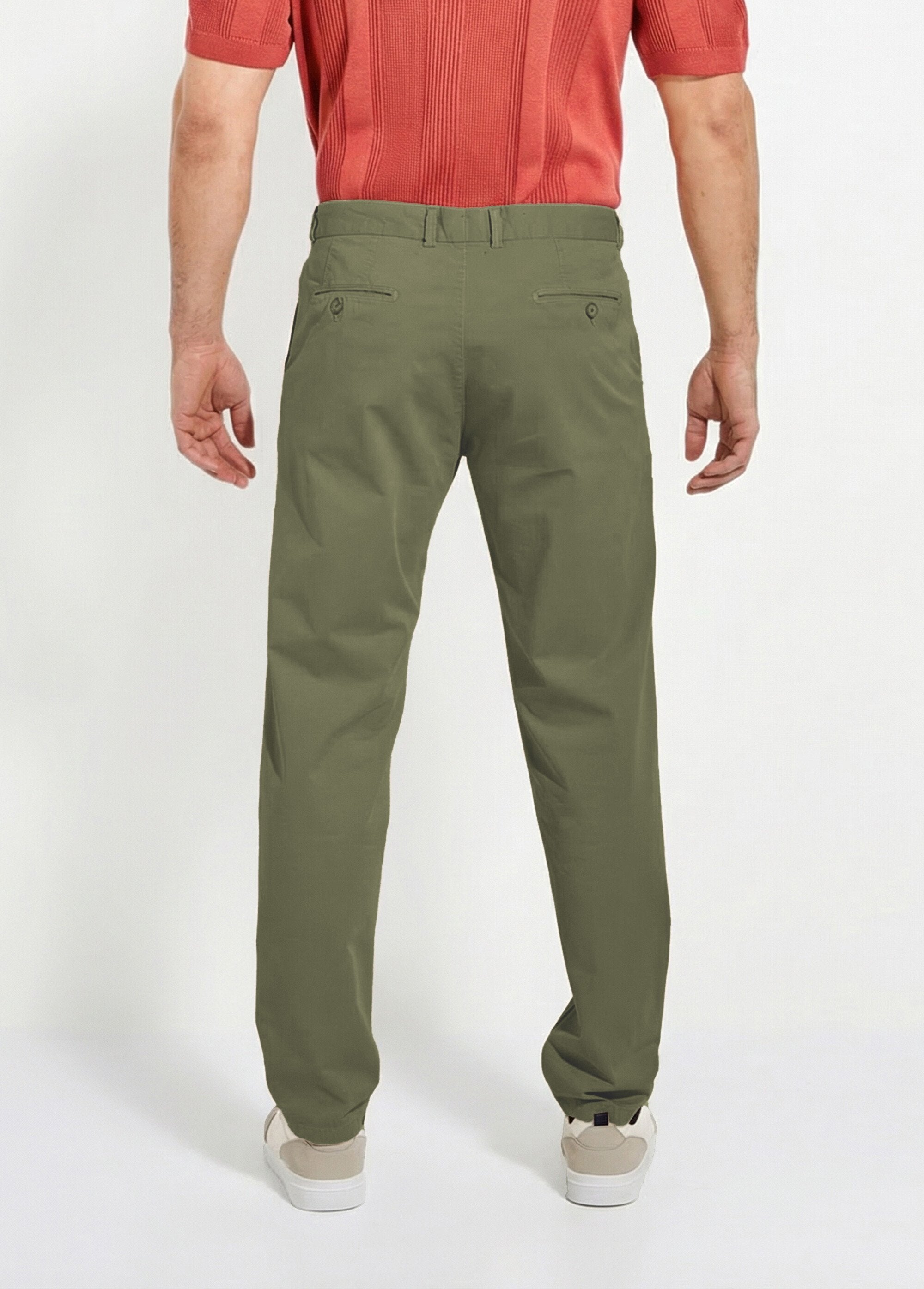 Pantalon_chino_droit_toile_coton_stretch_Kaki_DO1_slim
