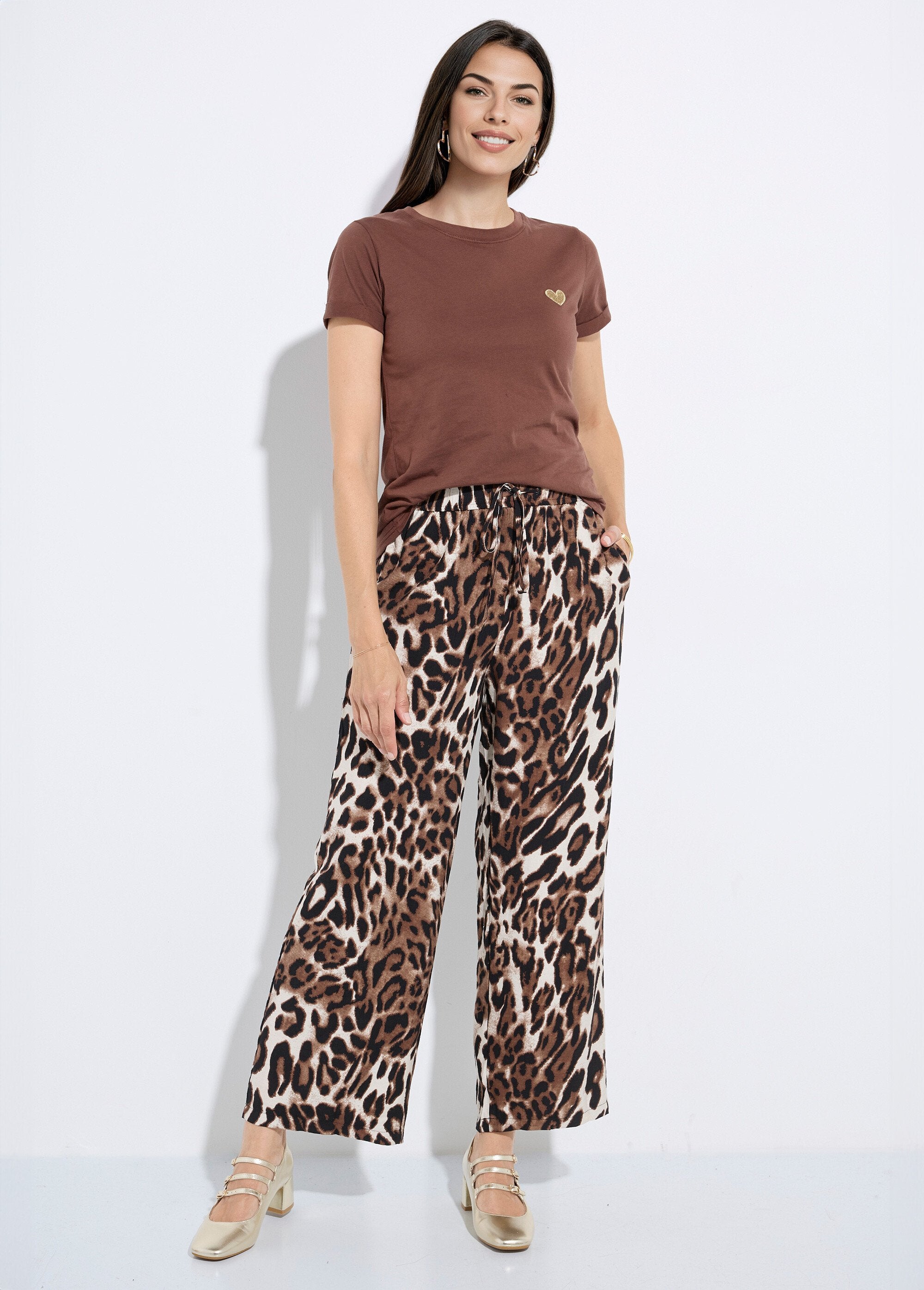 Calças_fluidas_e_elásticas_com_estampado_animal_Leopard_SF1_slim