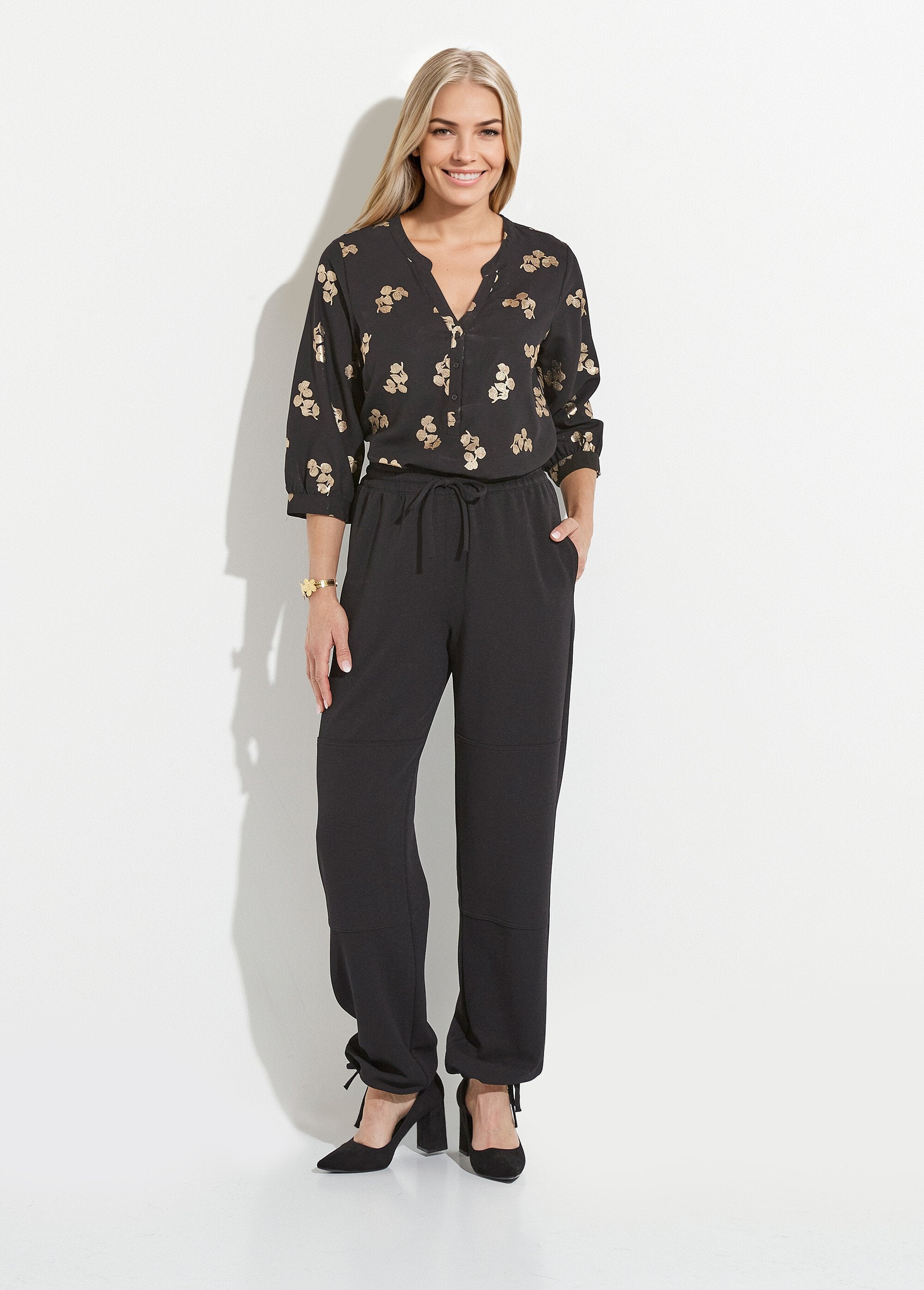 Calças_largas_de_cós_elástico_em_malha_crepe_lisa_Noir_SF1_slim