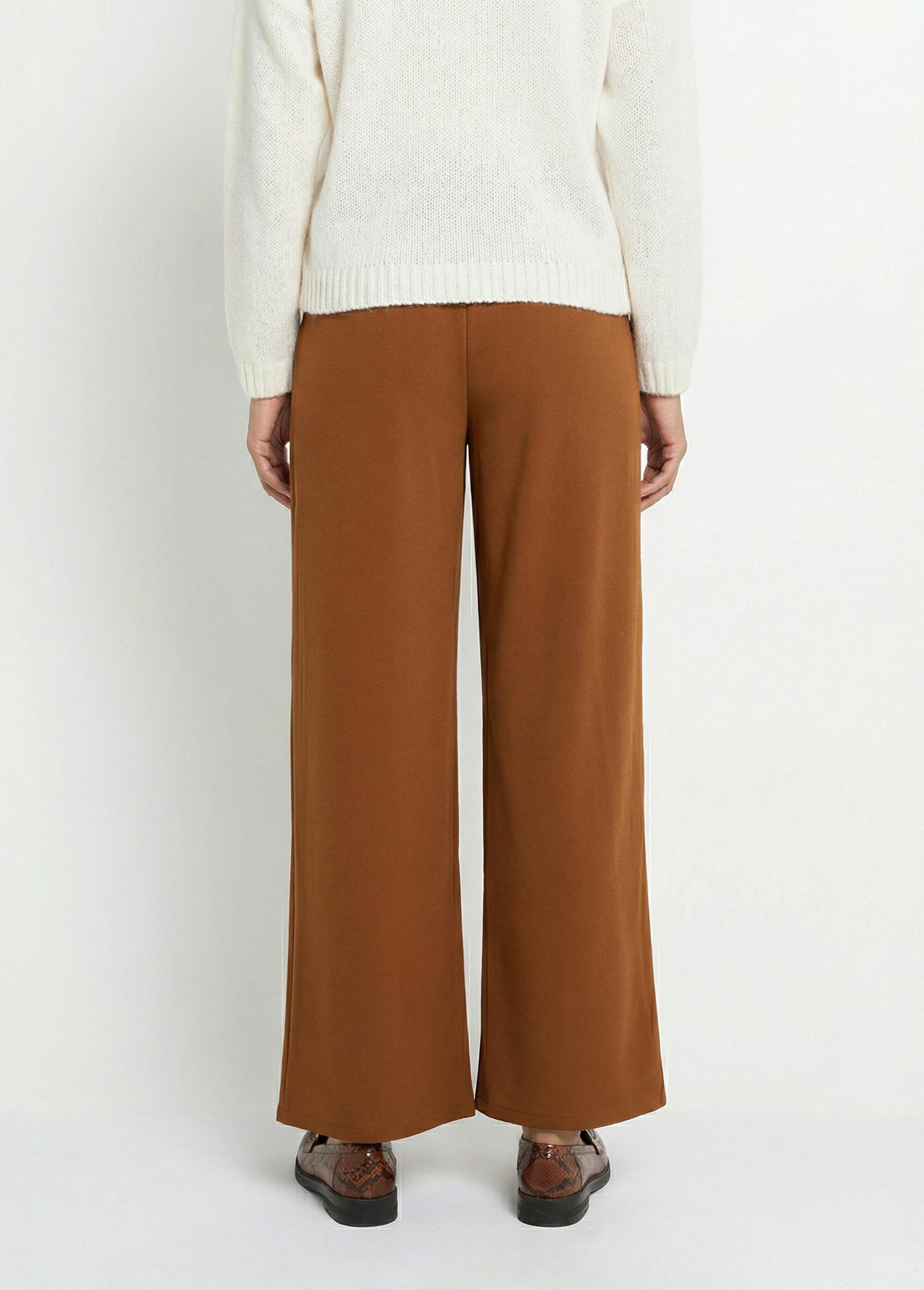 Pantalon_large_maille_détail_chic_métal_Tabac_DO1_slim