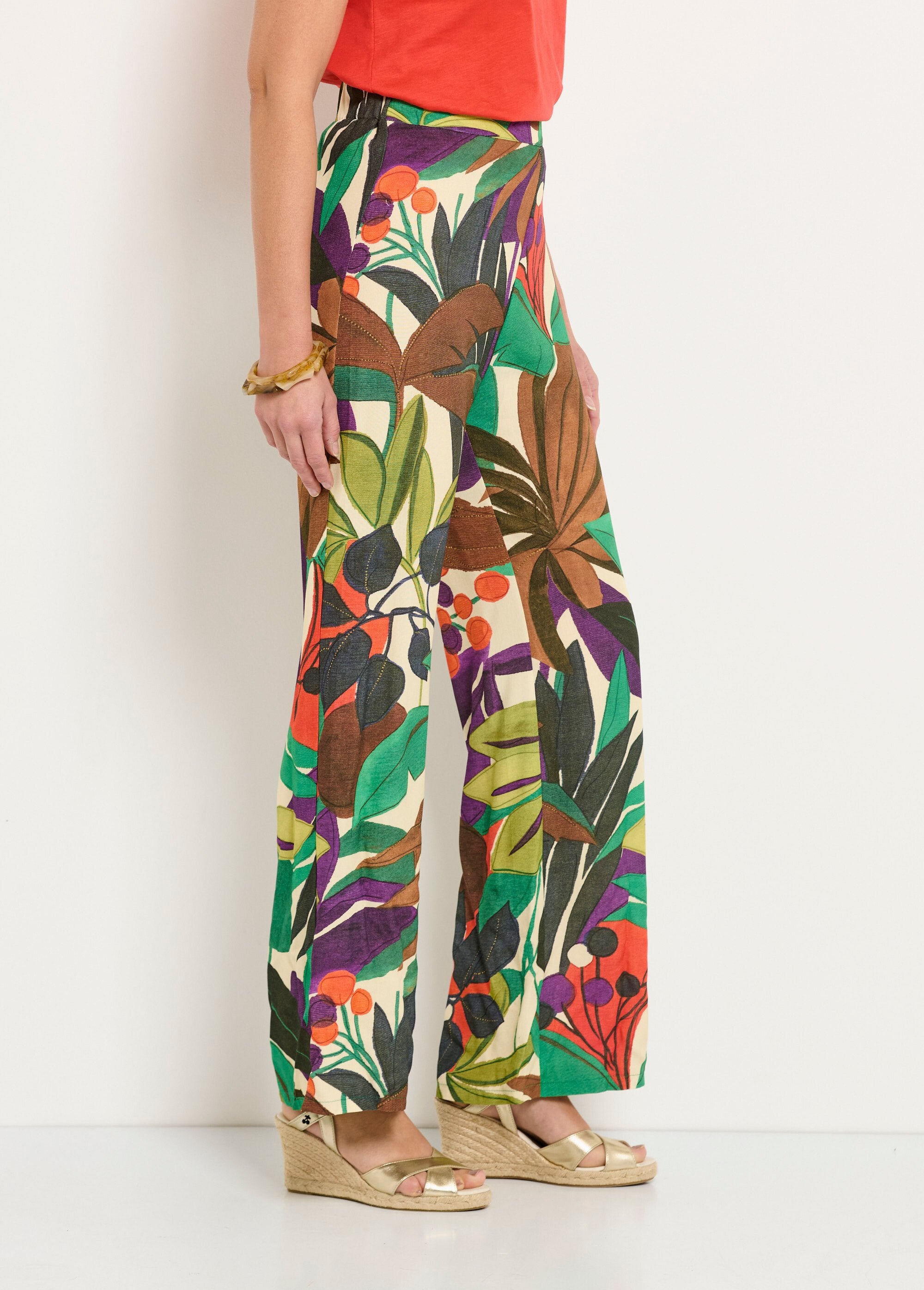 Calça_estampada_com_cós_largo_e_elástico_Multicolore_DR1_slim