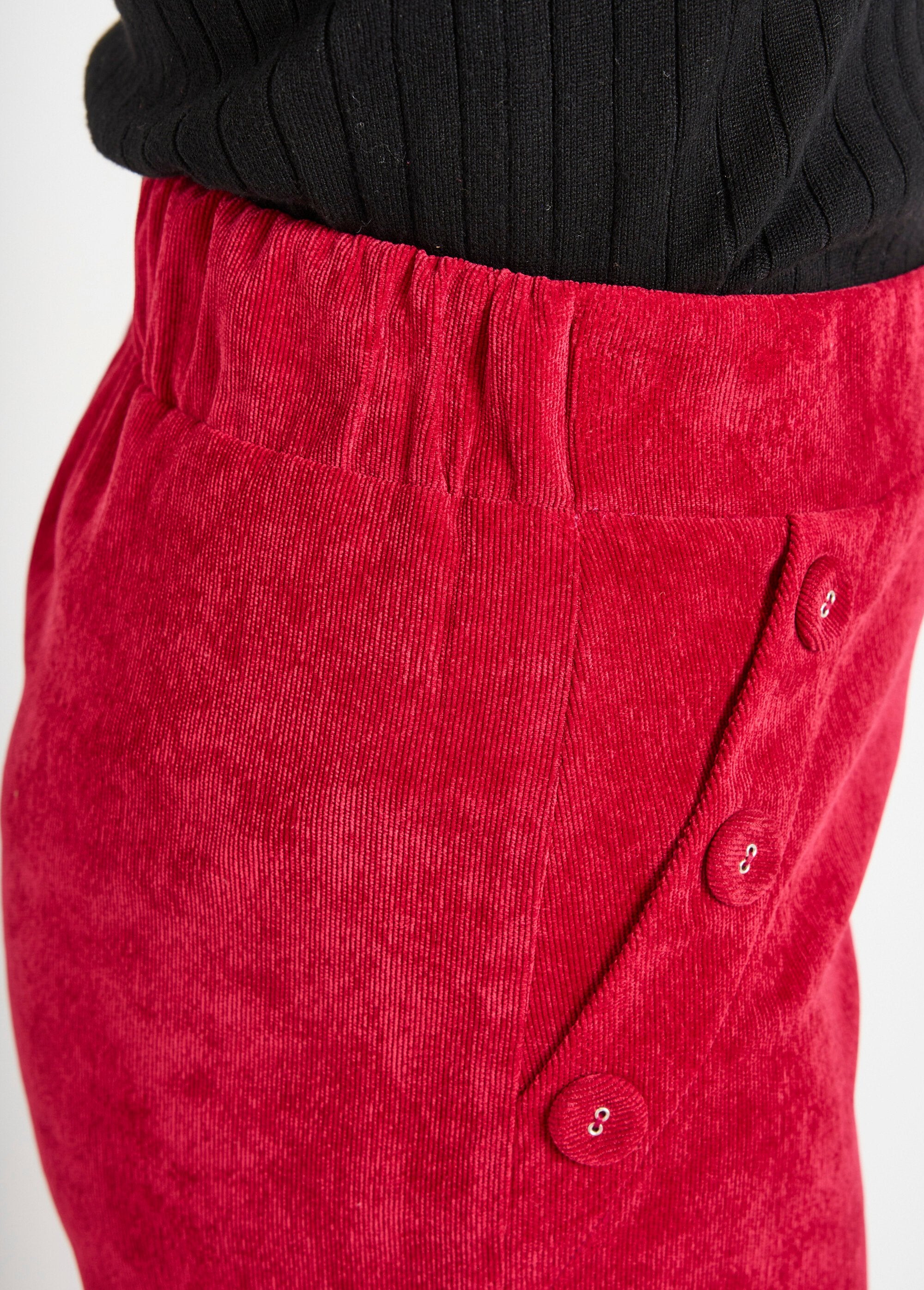 Pantalon_large_velours_milleraies_ceinture_semi-élastiquée_Rouge_DE2_slim