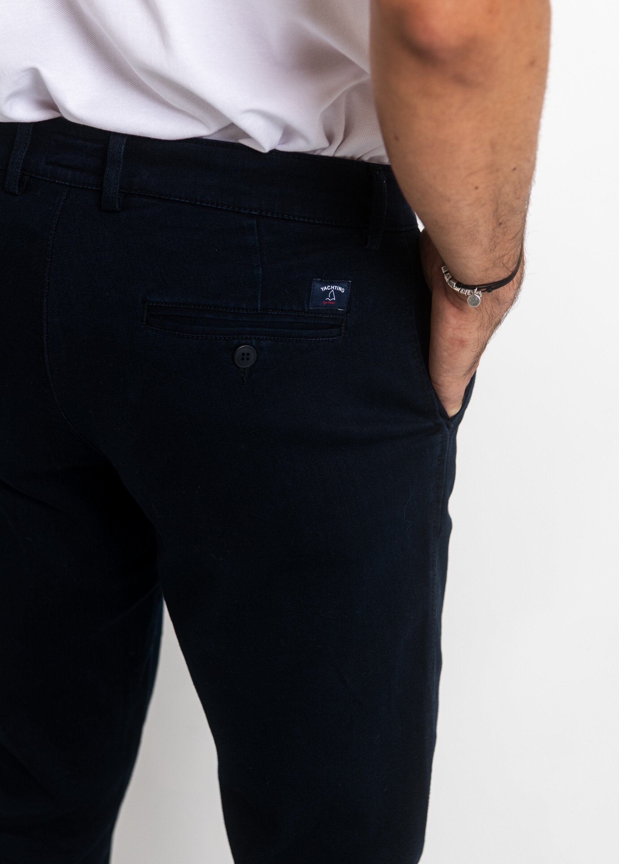 Calças_de_lona_jeans_com_bolsos_raglan_Marine_DE2_slim