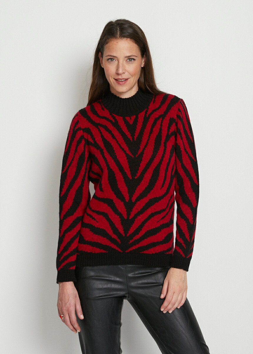 Suéter_de_gola_alta_jacquard_zebra_Rouge_et_noir_FA1_slim
