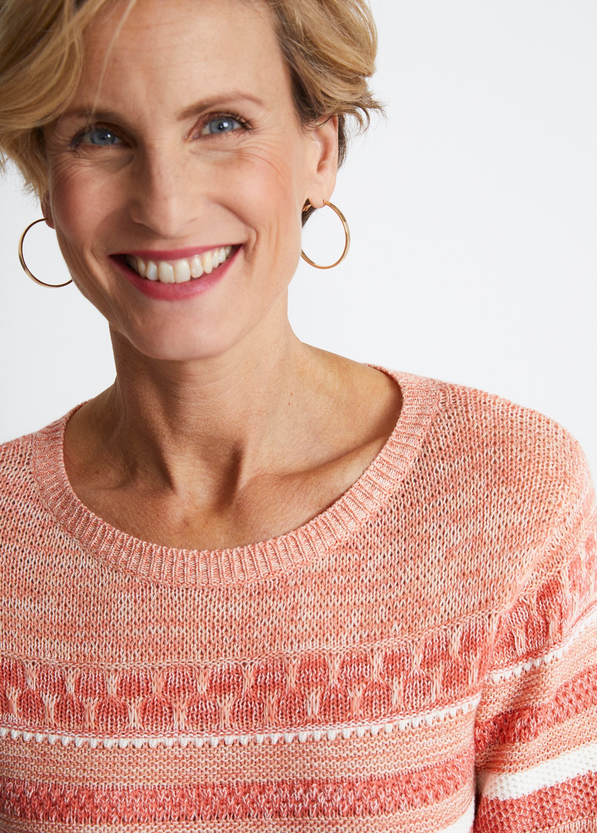 Suéter_efeito_listrado_manga_3/4_Abricot_DE1_slim