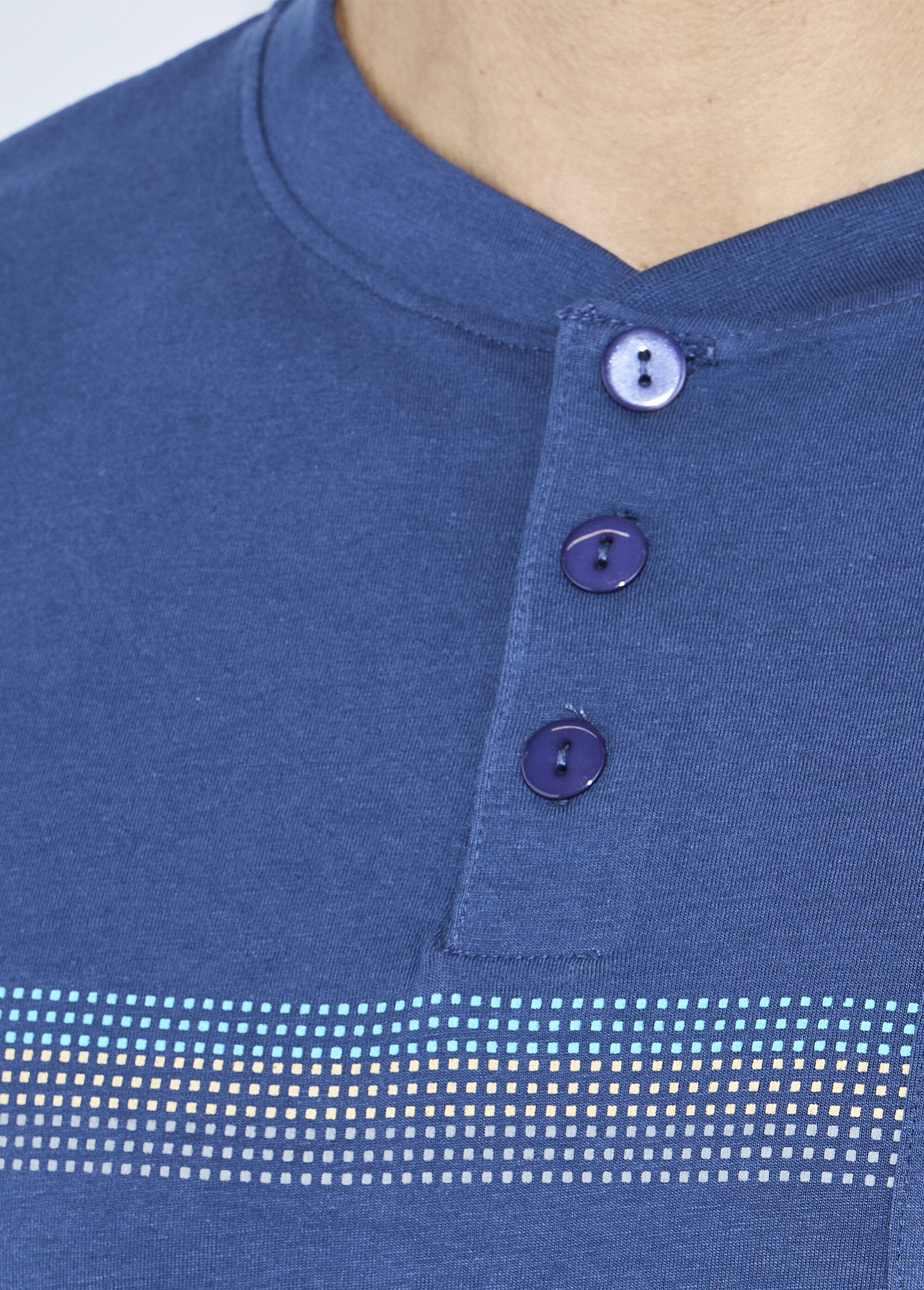 Pijama_com_gola_tunisina_em_algodão_jersey_com_meias_apertadas_Bleu_DE1_slim