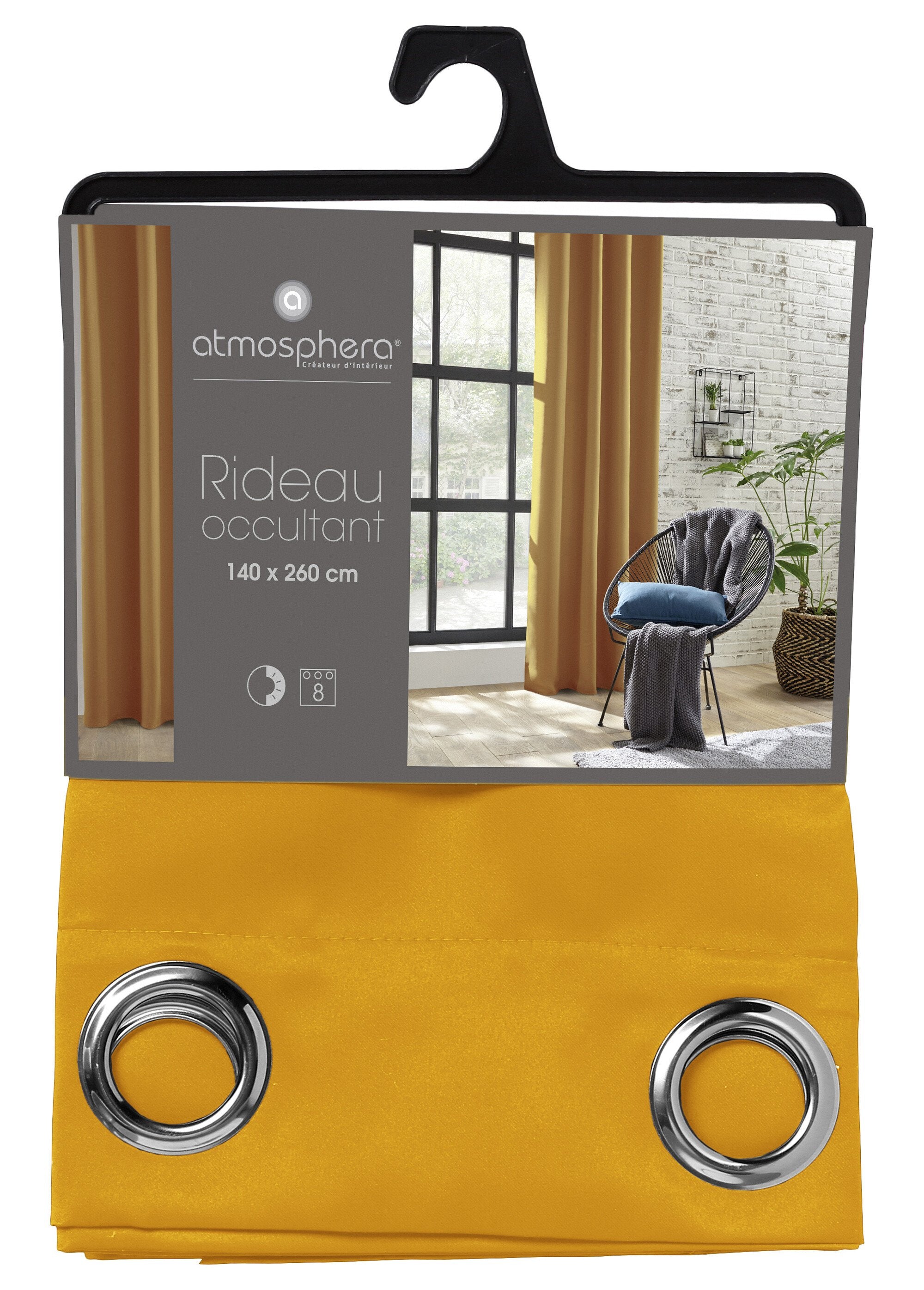 Rideau_occultant_oeillets_métal_140x260cm_Ocre_DE2_slim