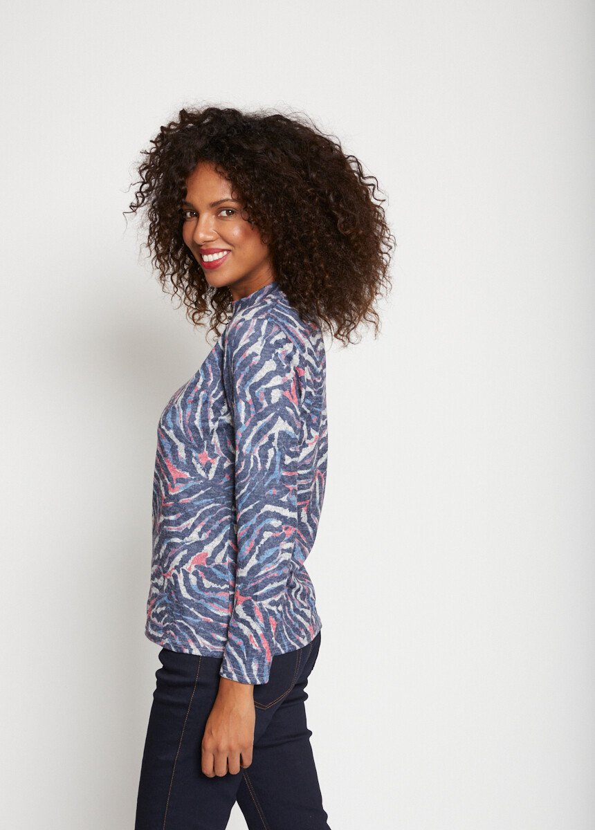 Camiseta_elástica_estampada_e_quente_Bleu_et_rose_DR1_slim