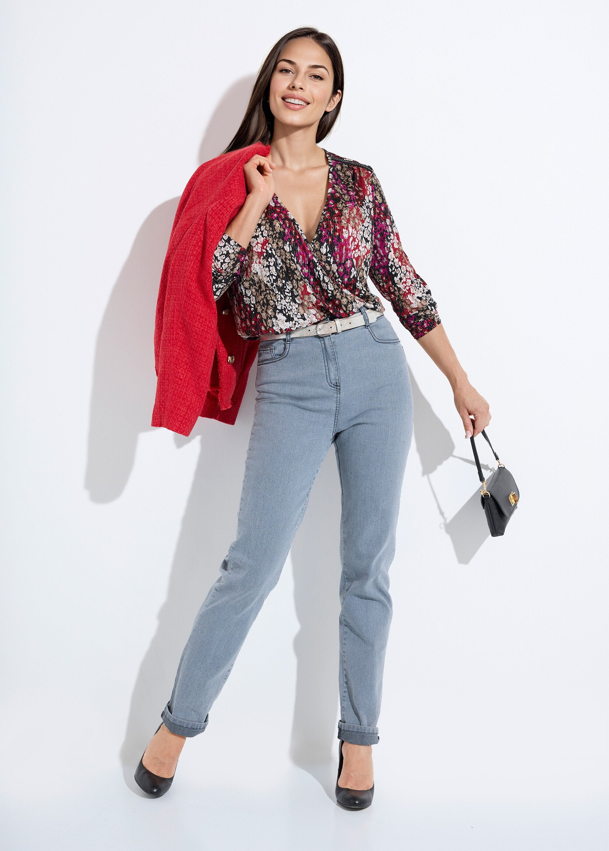 T-shirt_com_blusas_em_jersey_com_estampado_iridescente_Noir_et_rouge_SF1_slim