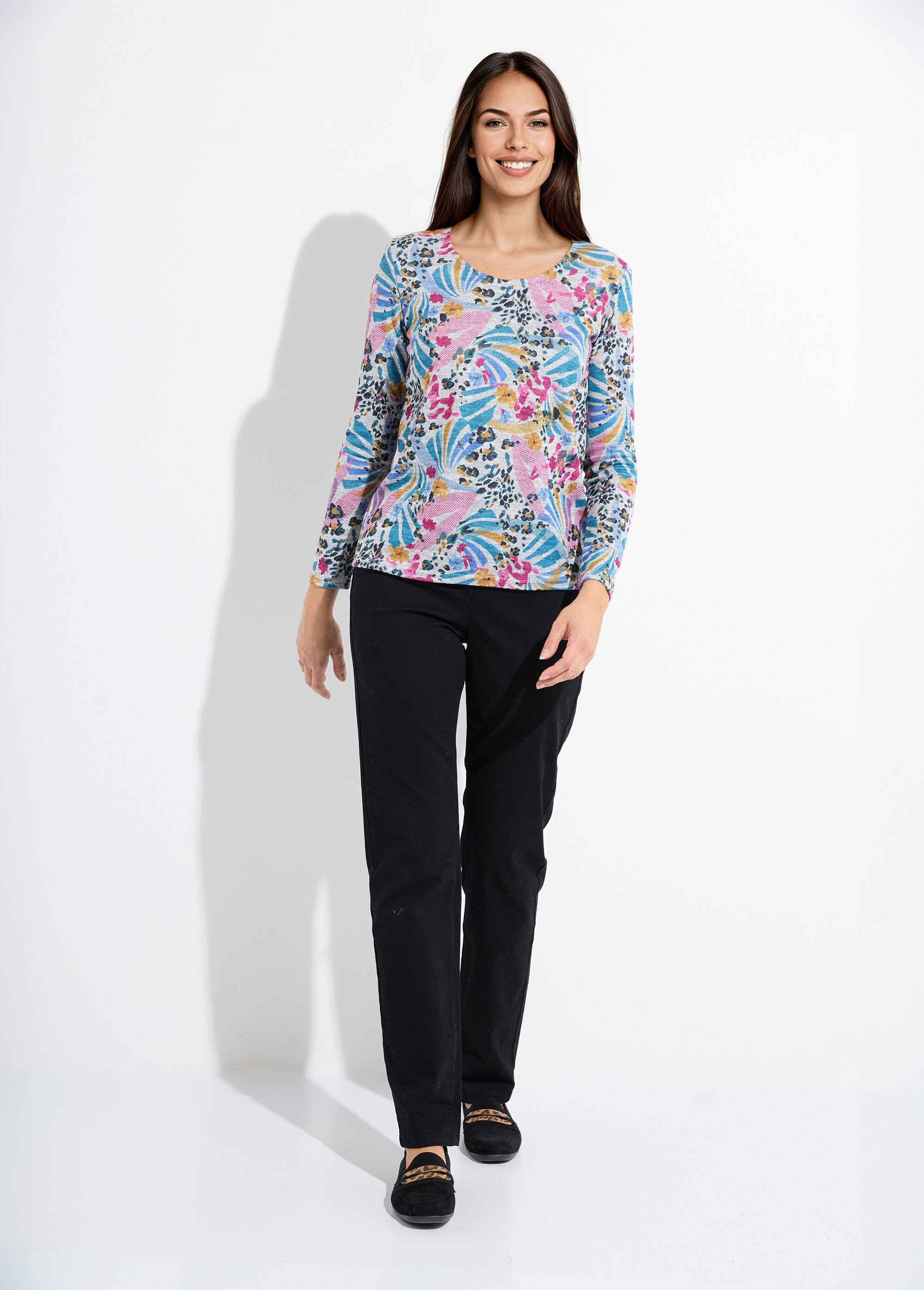 T-shirt_com_estampado_quente,_gola_redonda,_mangas_compridas_Gris_et_rose_SF1_slim