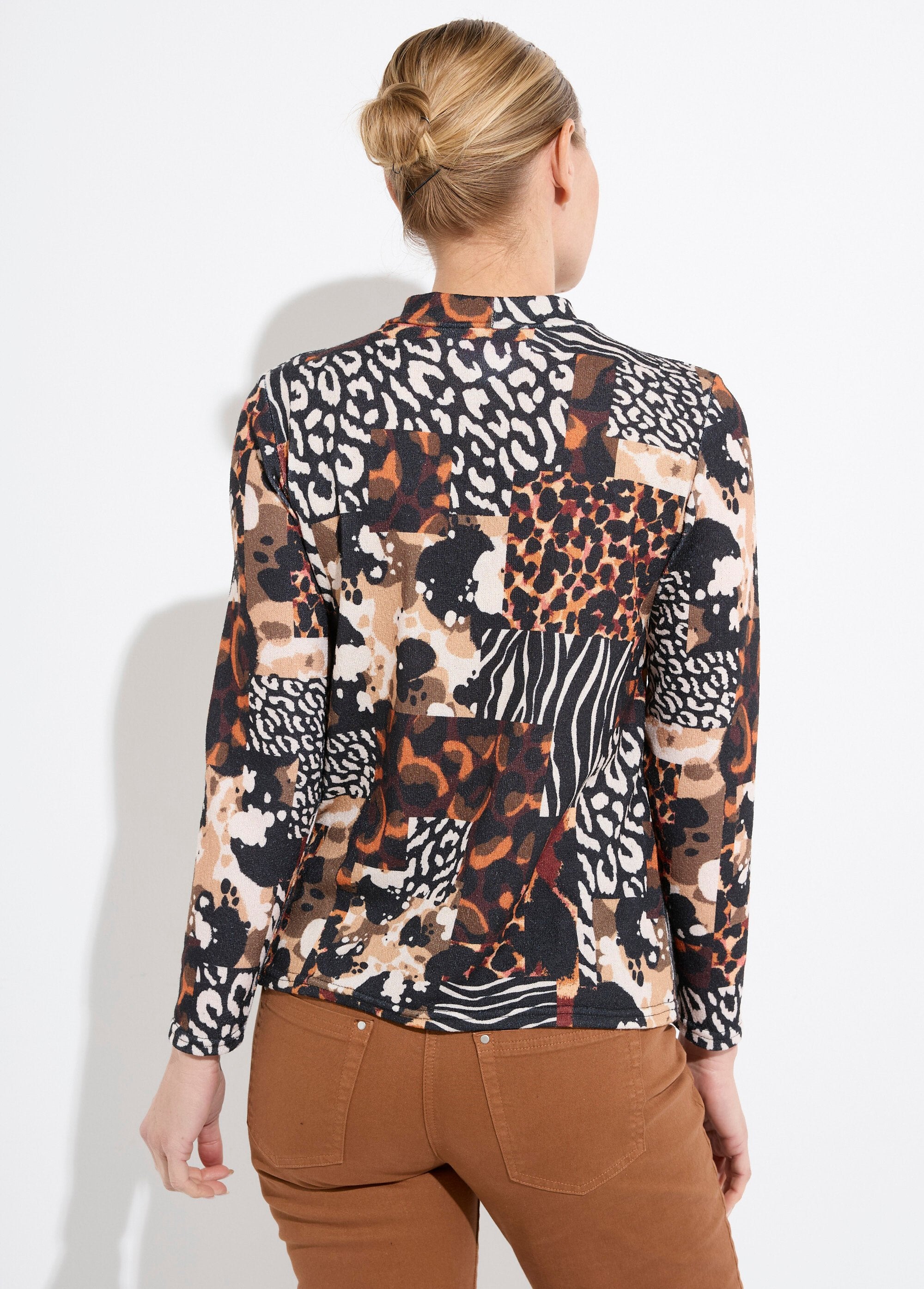 Camiseta_de_gola_alta_com_estampa_animal_em_malha_quente_Noir_et_orange_DO1_slim