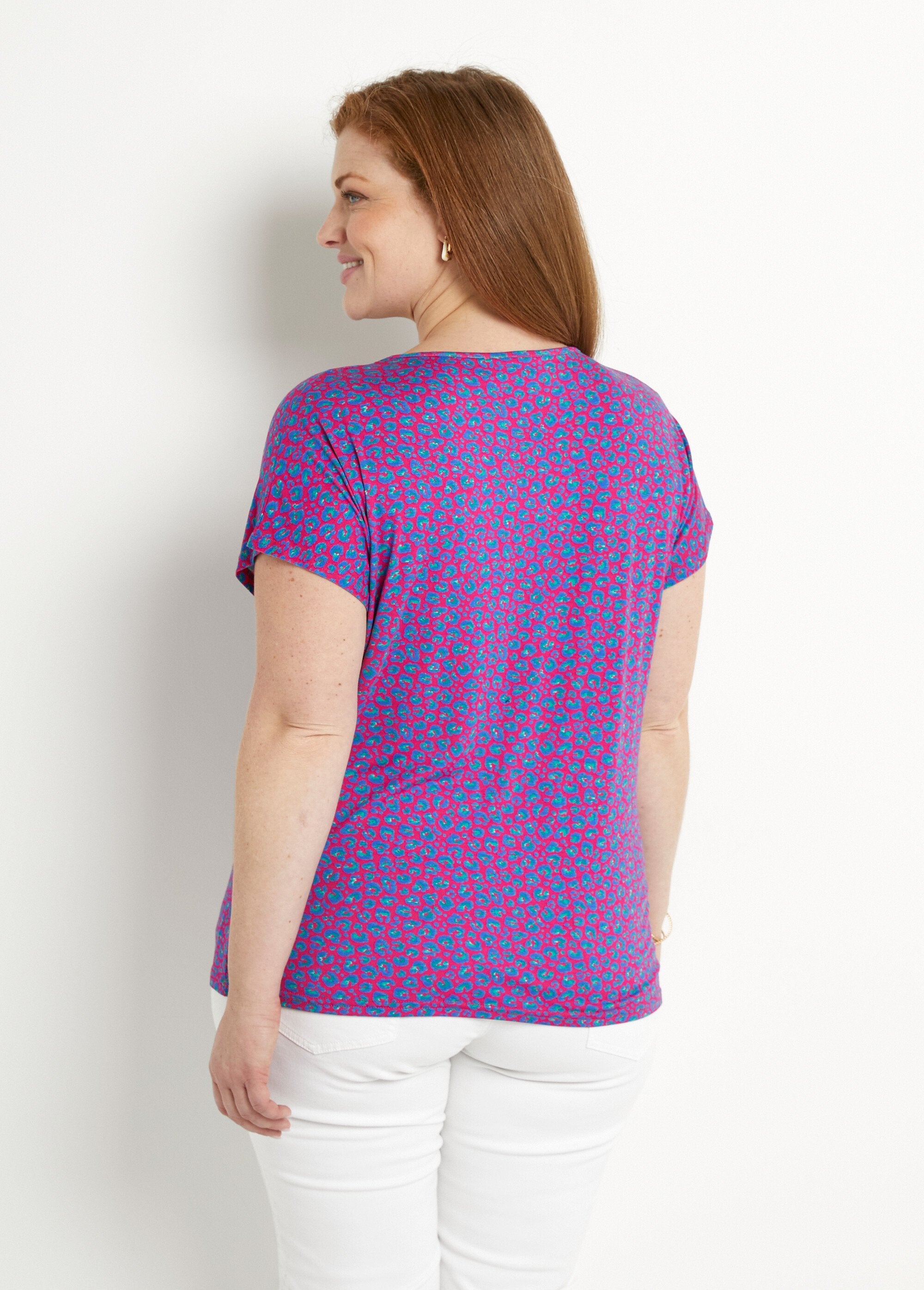 T-shirt_curta_de_renda_elástica_Fond_fuchsia_DO1_curvy
