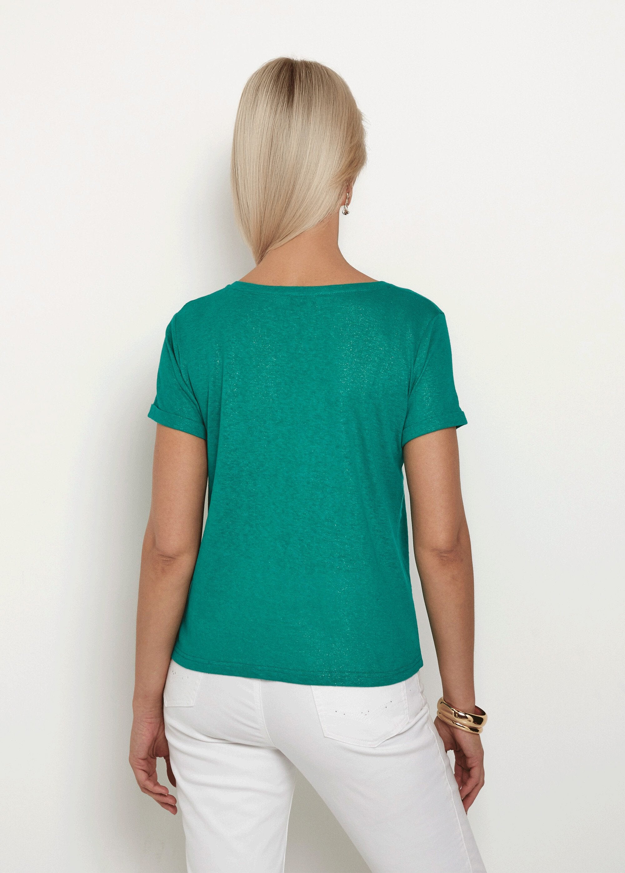 Camiseta_de_malha_metálica,_algodão_e_linho_Vert_DO1_slim