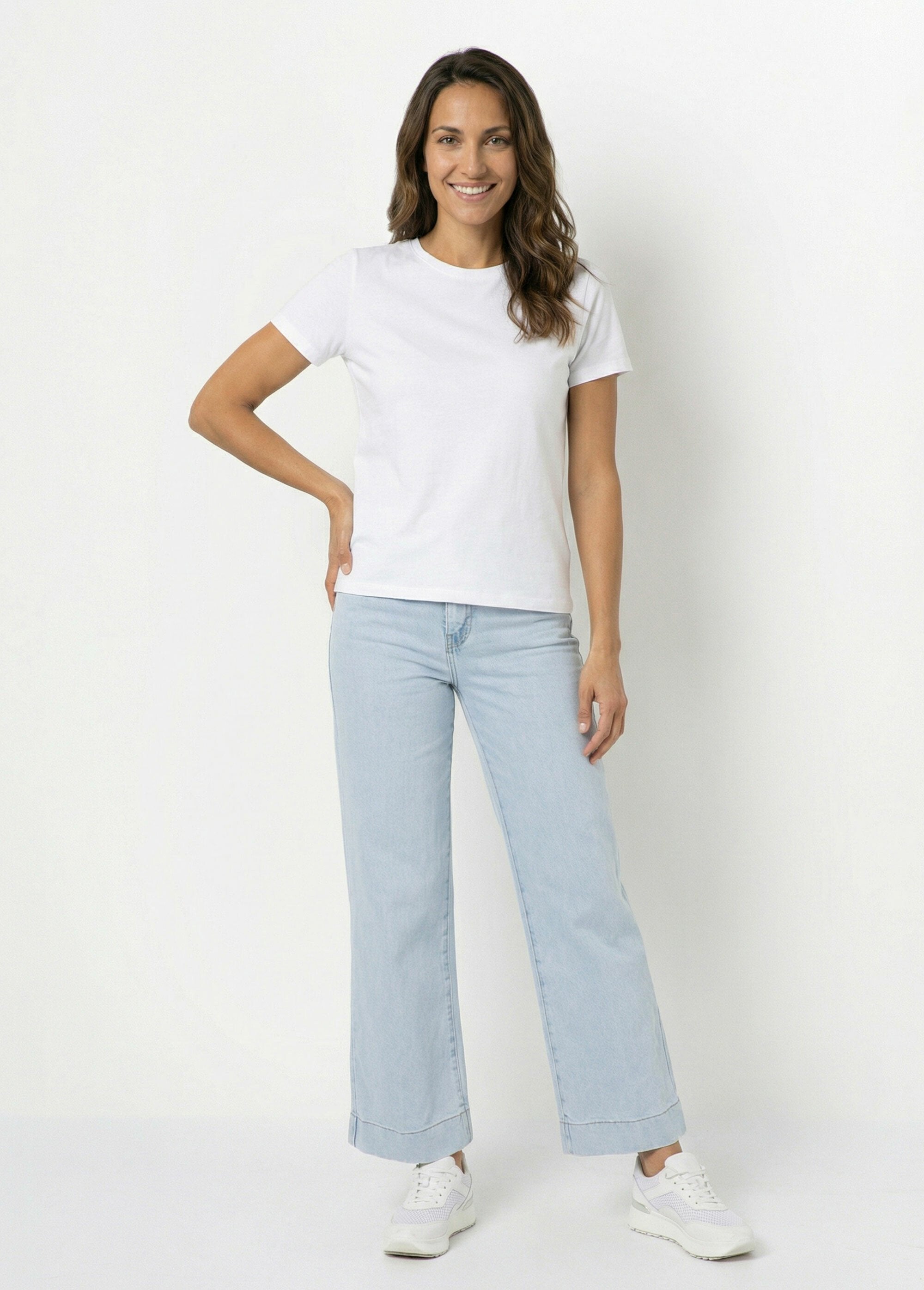 T-shirt_loose_extensible_manches_courtes_Blanc_SF1_slim