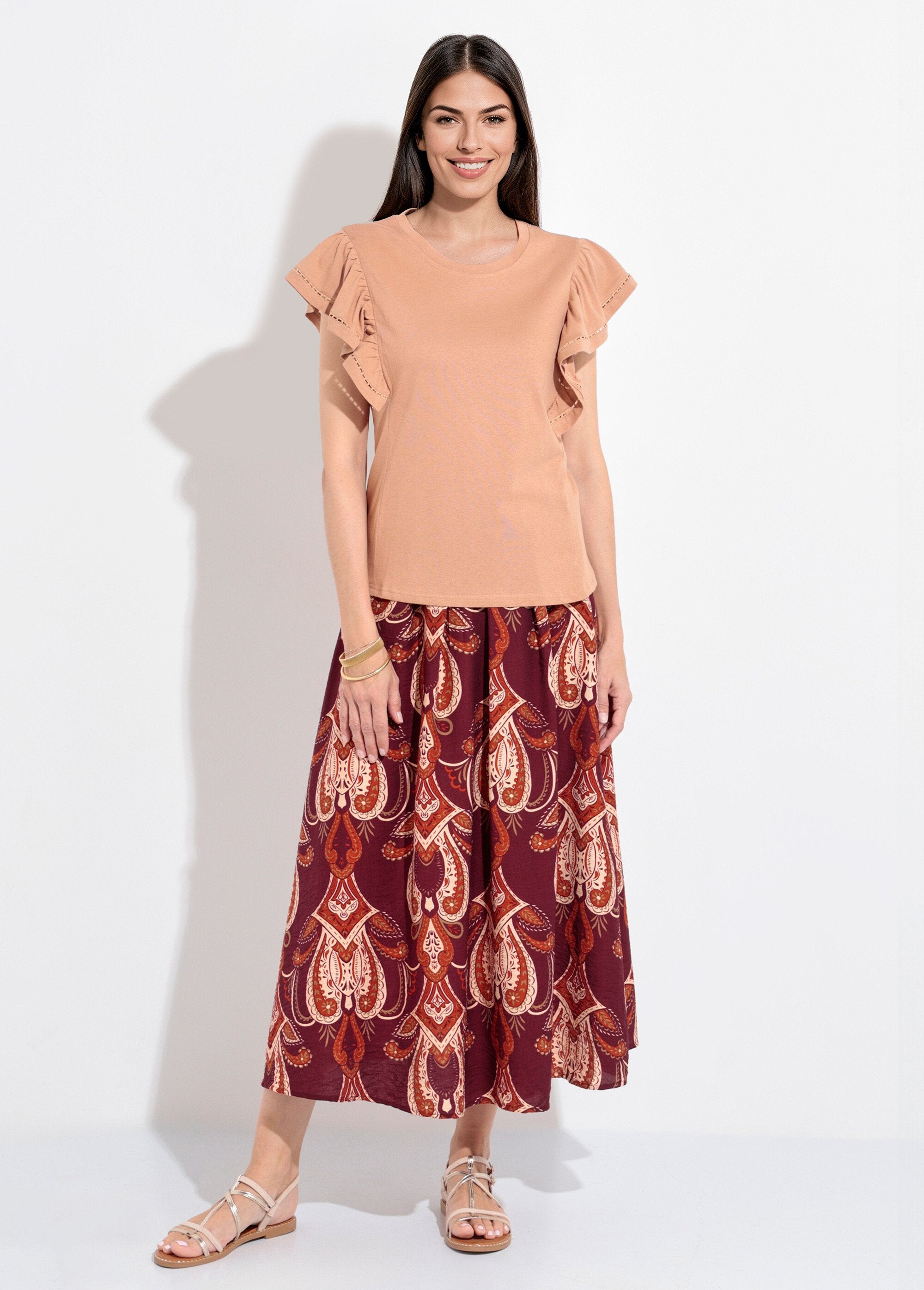 Camiseta_com_mangas_curtas_e_babados_vazados_Camel_SF1_slim