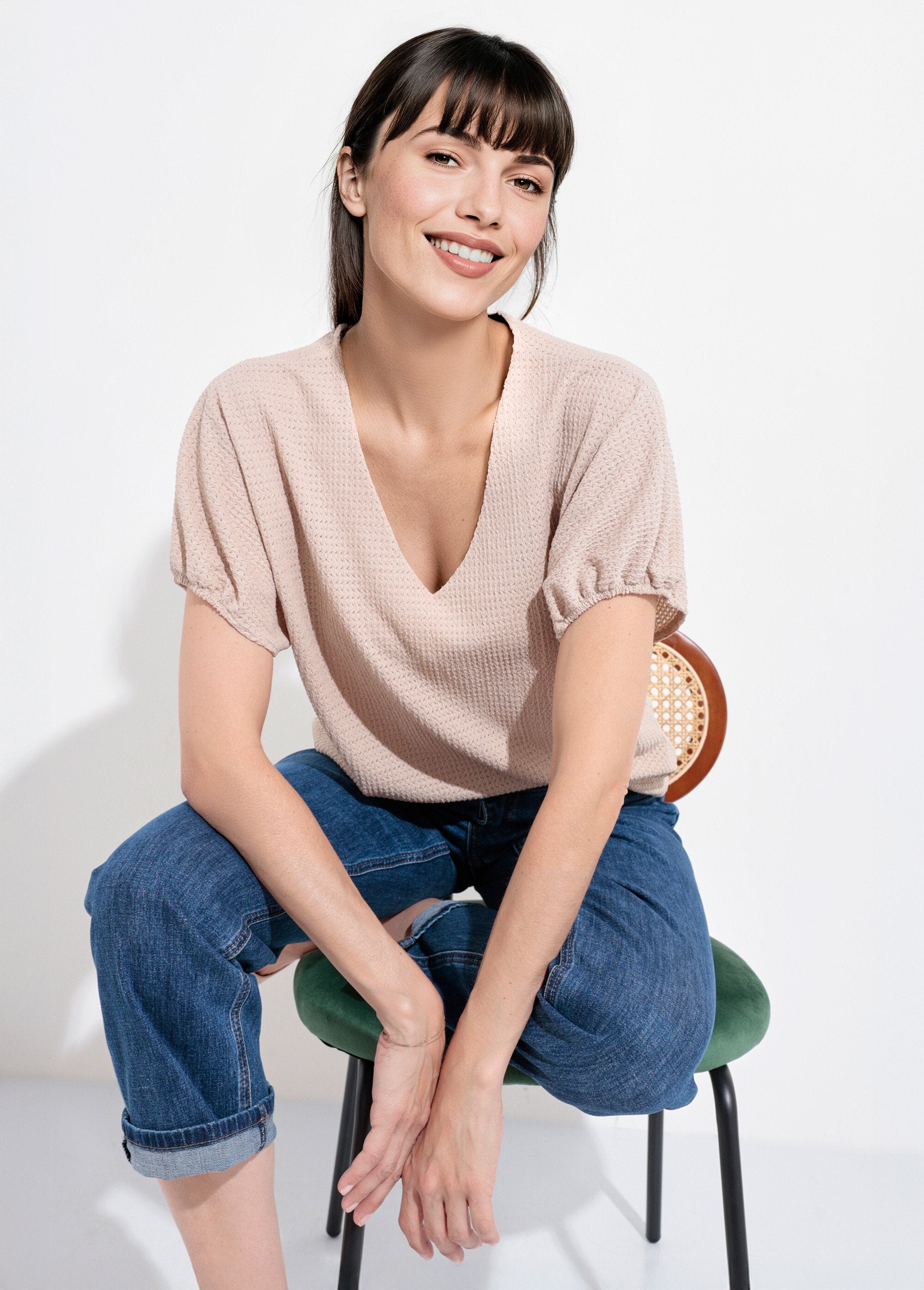 Camiseta_texturizada_com_mangas_elásticas_Ficelle_SF1_slim