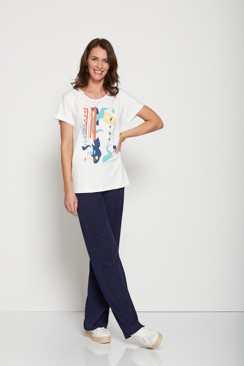 T-shirt_motif_manches_courtes_kimono_Aqua_et_jaune_SF1_slim
