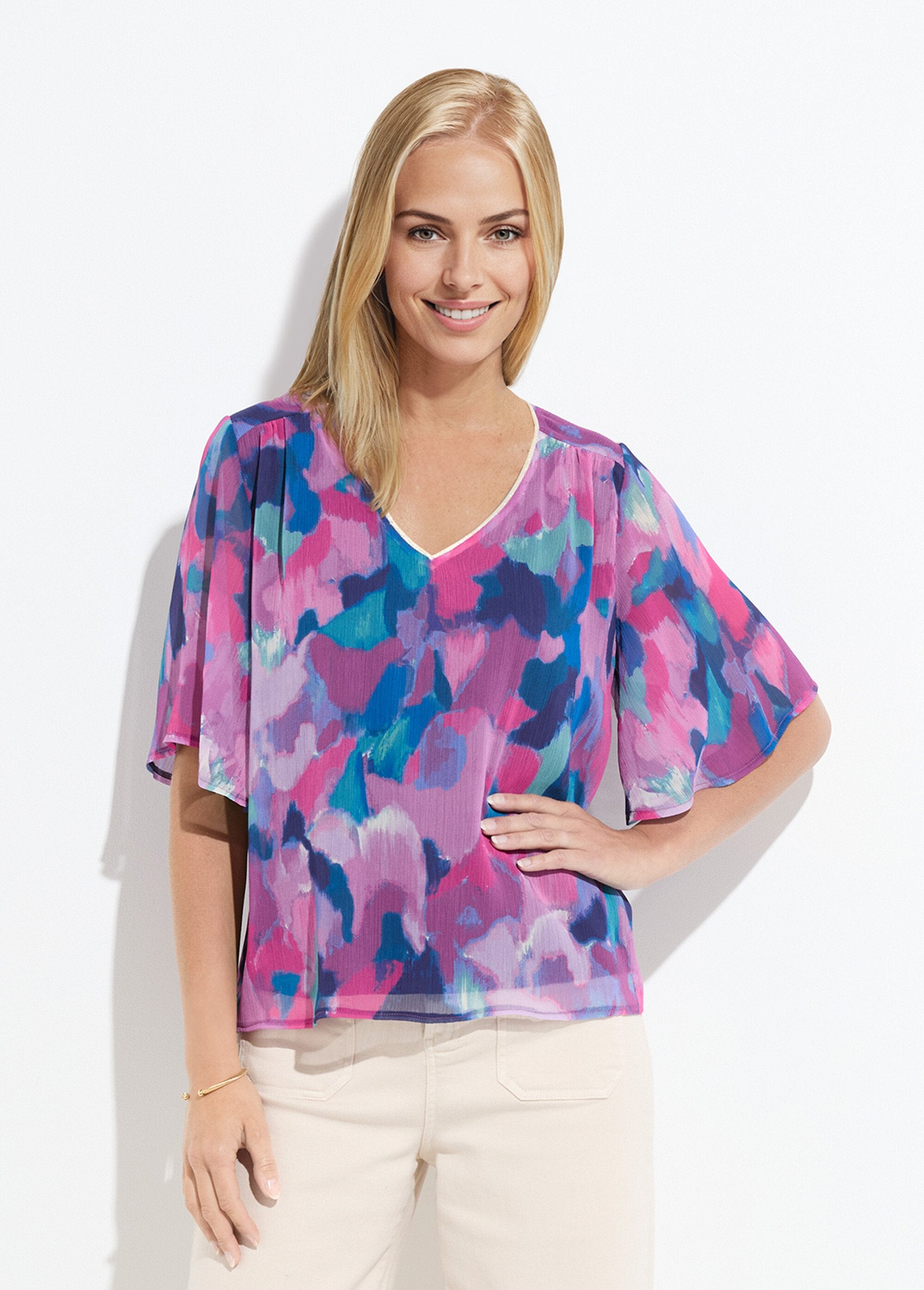 Túnica_de_voile_estampada_com_decote_em_V_e_folgada_Multicolore_FA1_slim
