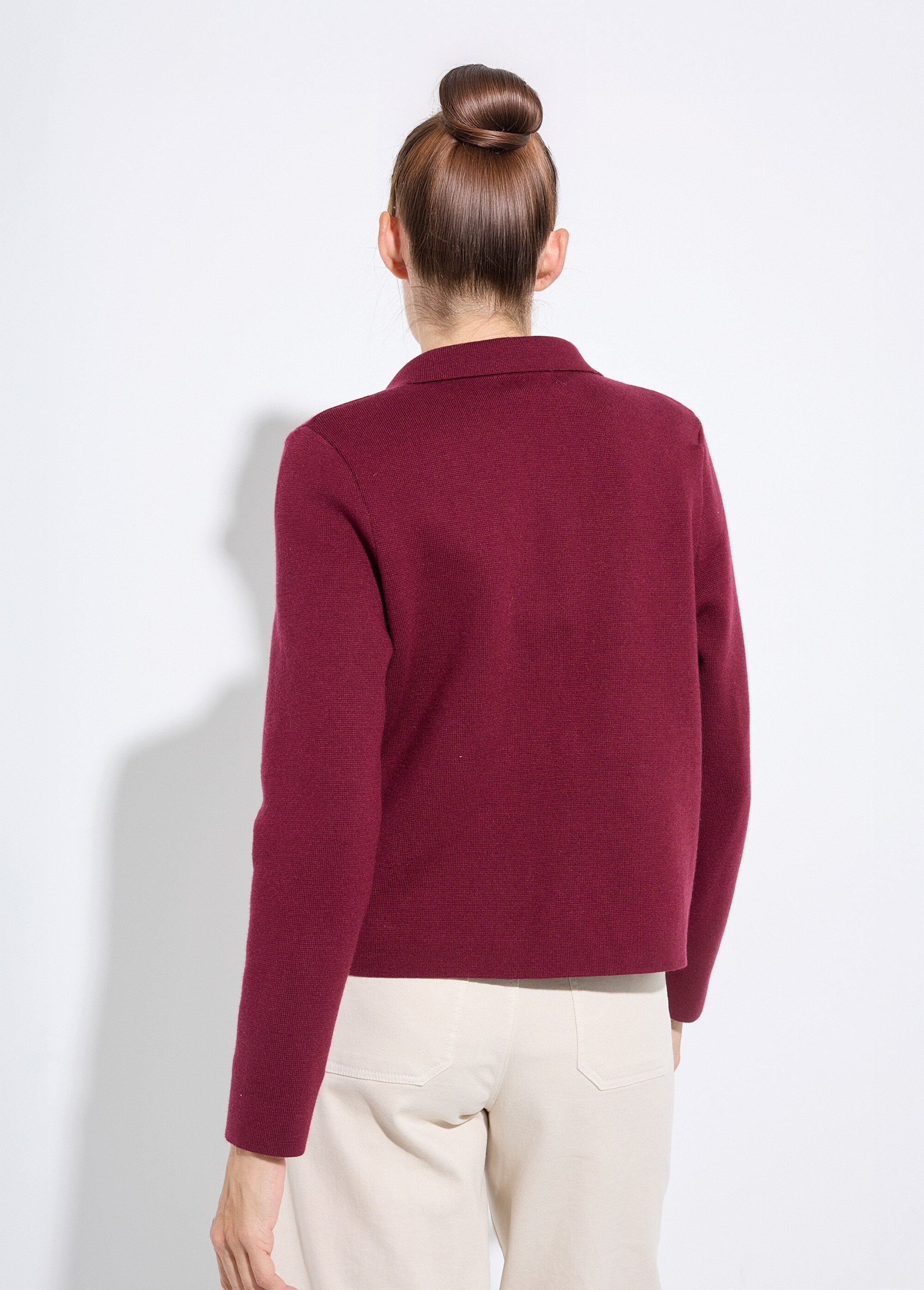 Casaco_curto_em_jacquard_liso_com_gola_à_medida_Bordeaux_DO1_slim