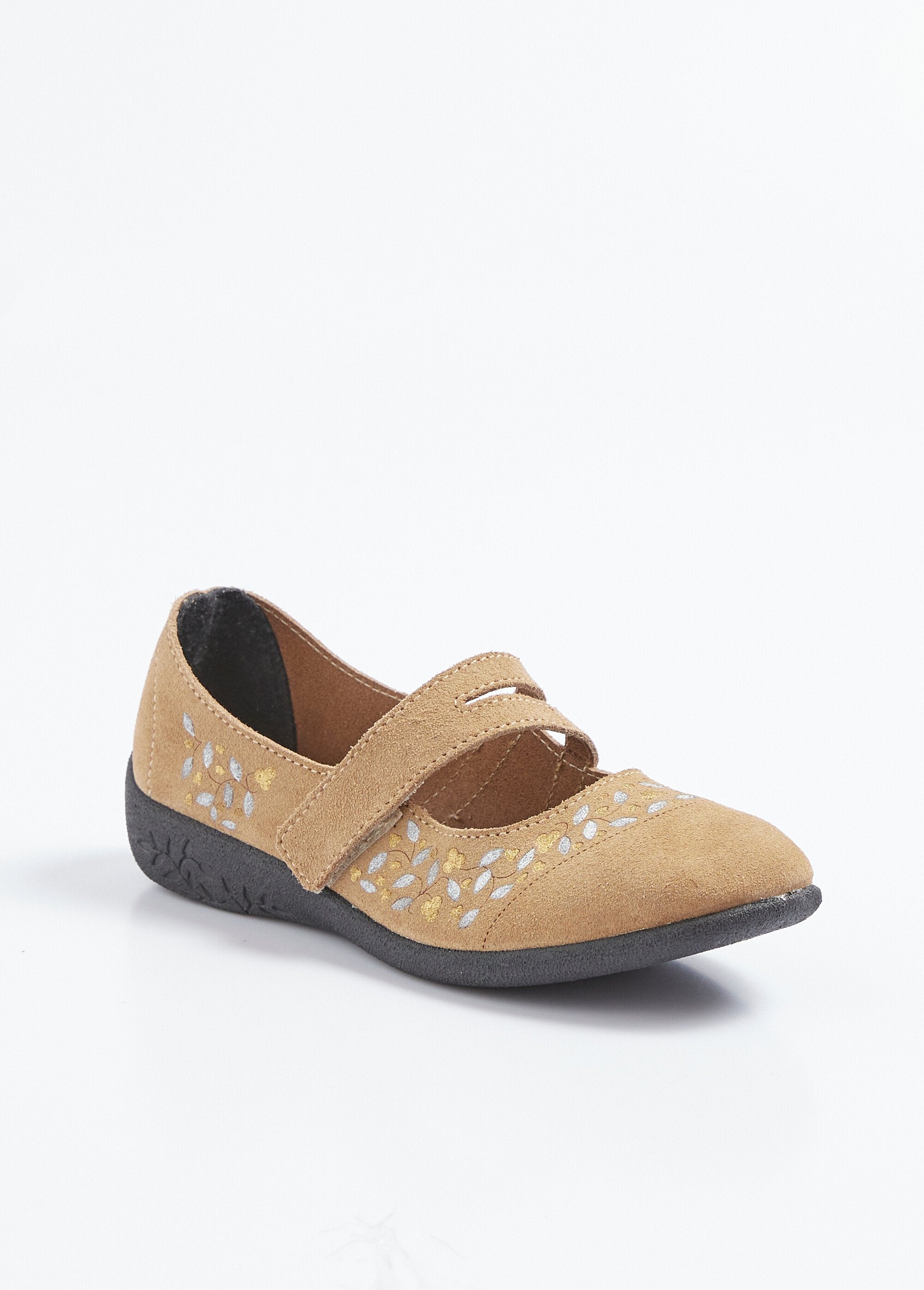 Ballerines_scratchées_compensées_cuir_largeur_confort_Camel_FA1_slim