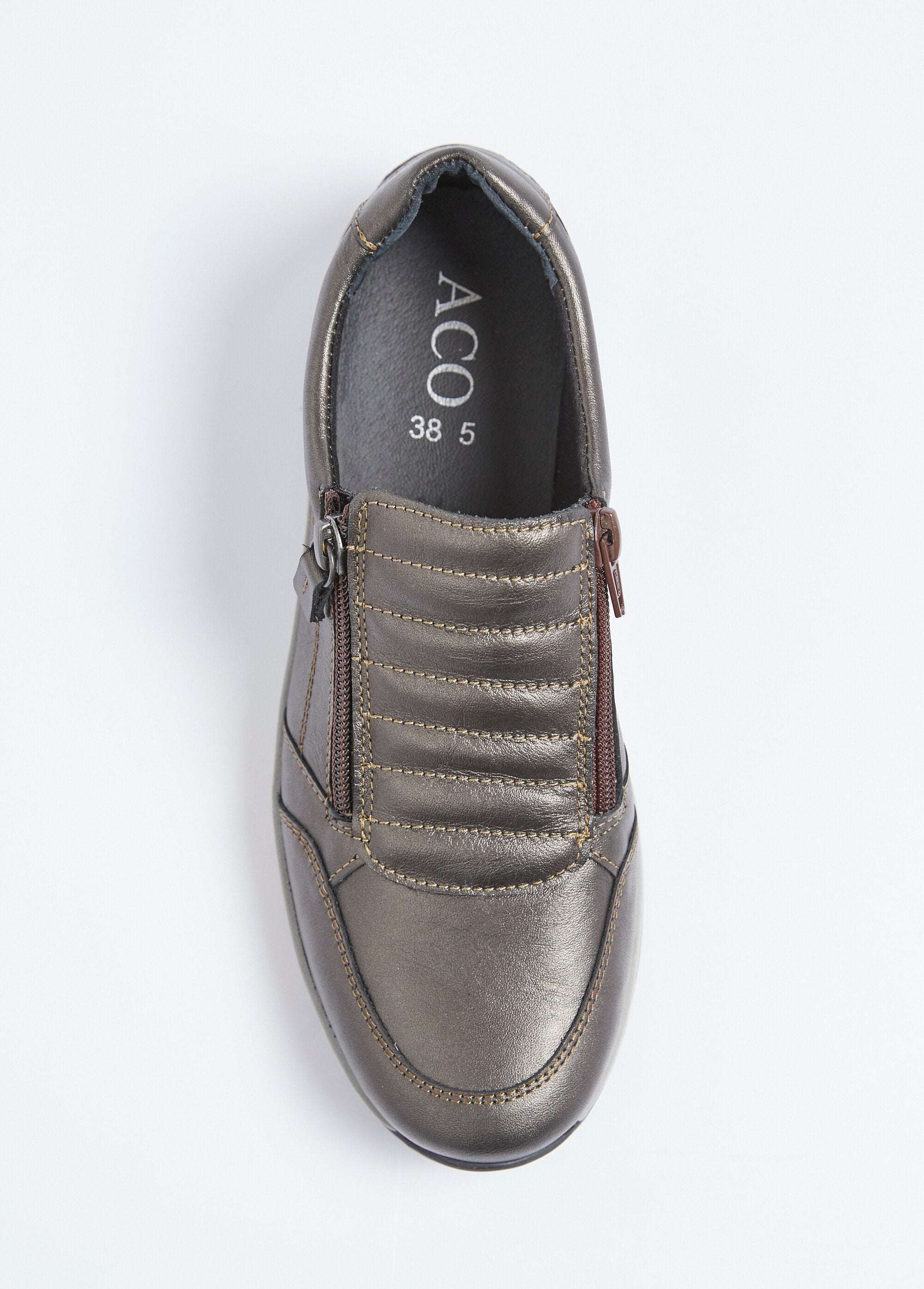 Tênis_de_couro_com_zíper_largo_Bronze_OV1_slim