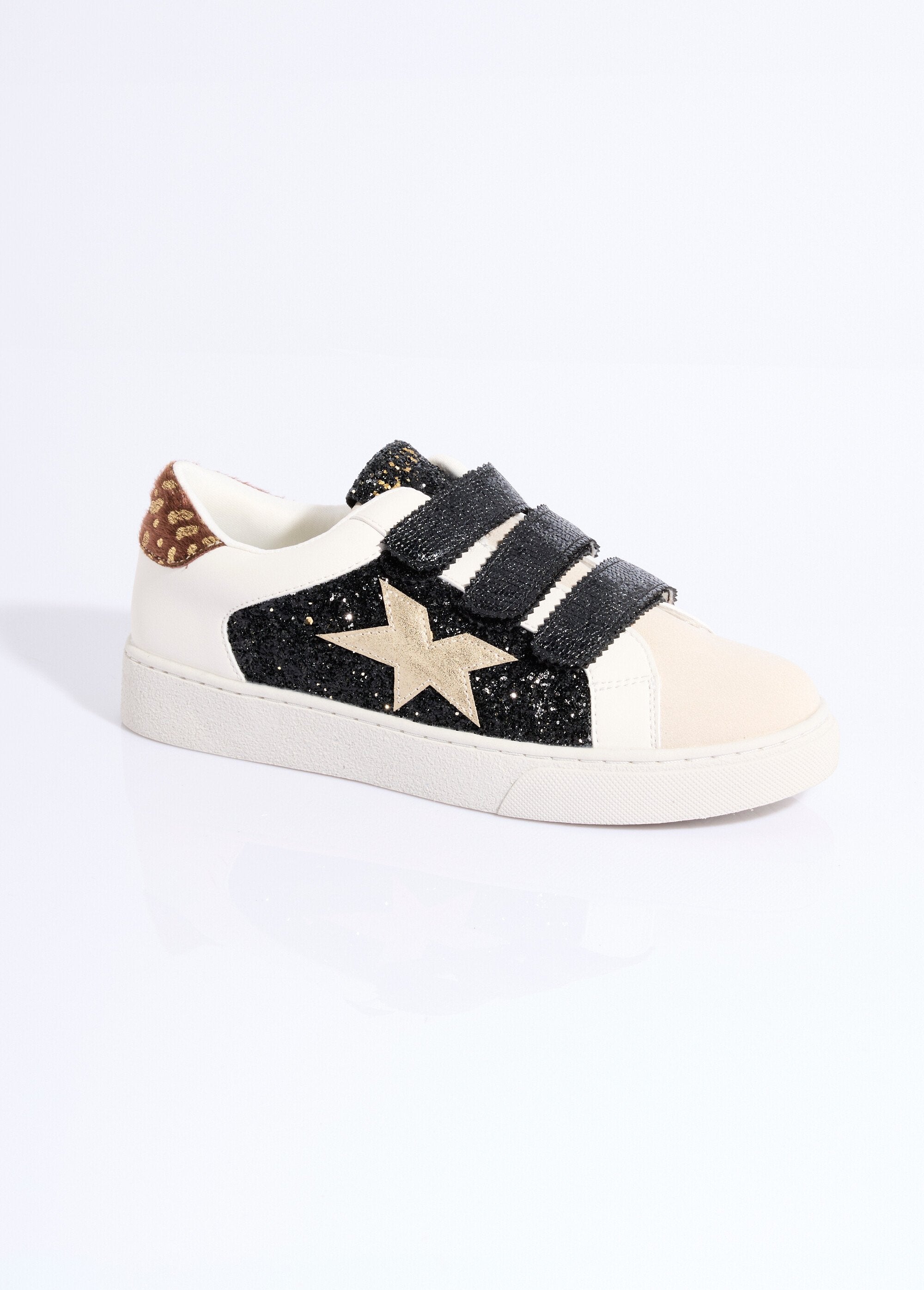 Baskets_tendance_multimatières_à_scratchs_Beige_et_noir_FA1_slim