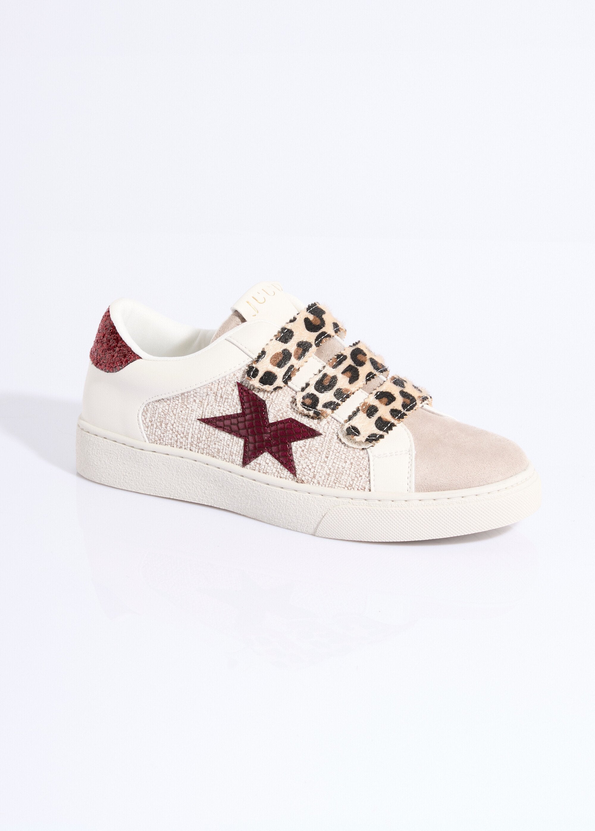 Baskets_tendance_multimatières_à_scratchs_Beige_et_bordeaux_FA1_slim