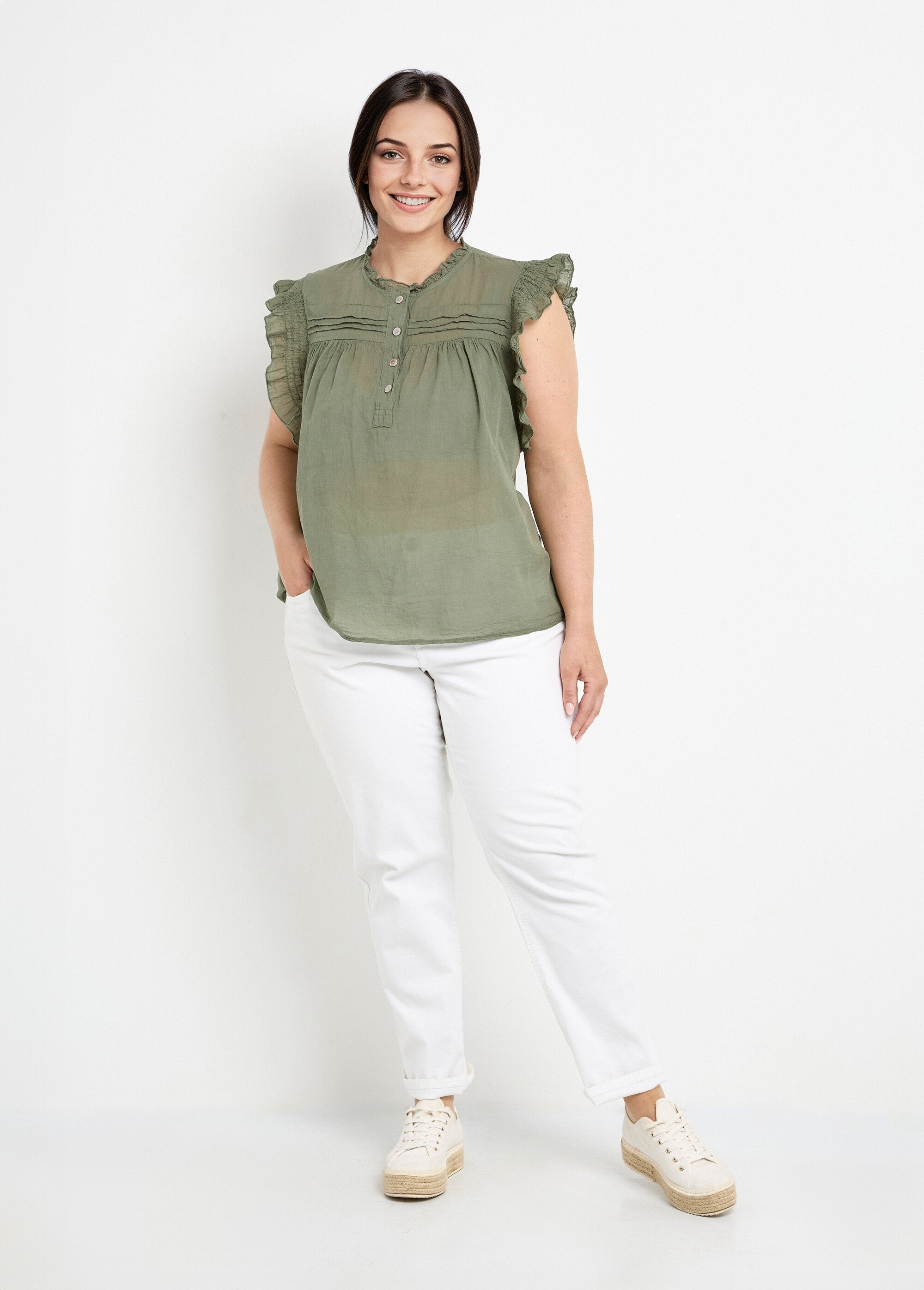 Blusa_de_voile_de_algodão_sem_mangas_Kaki_SF1_curvy