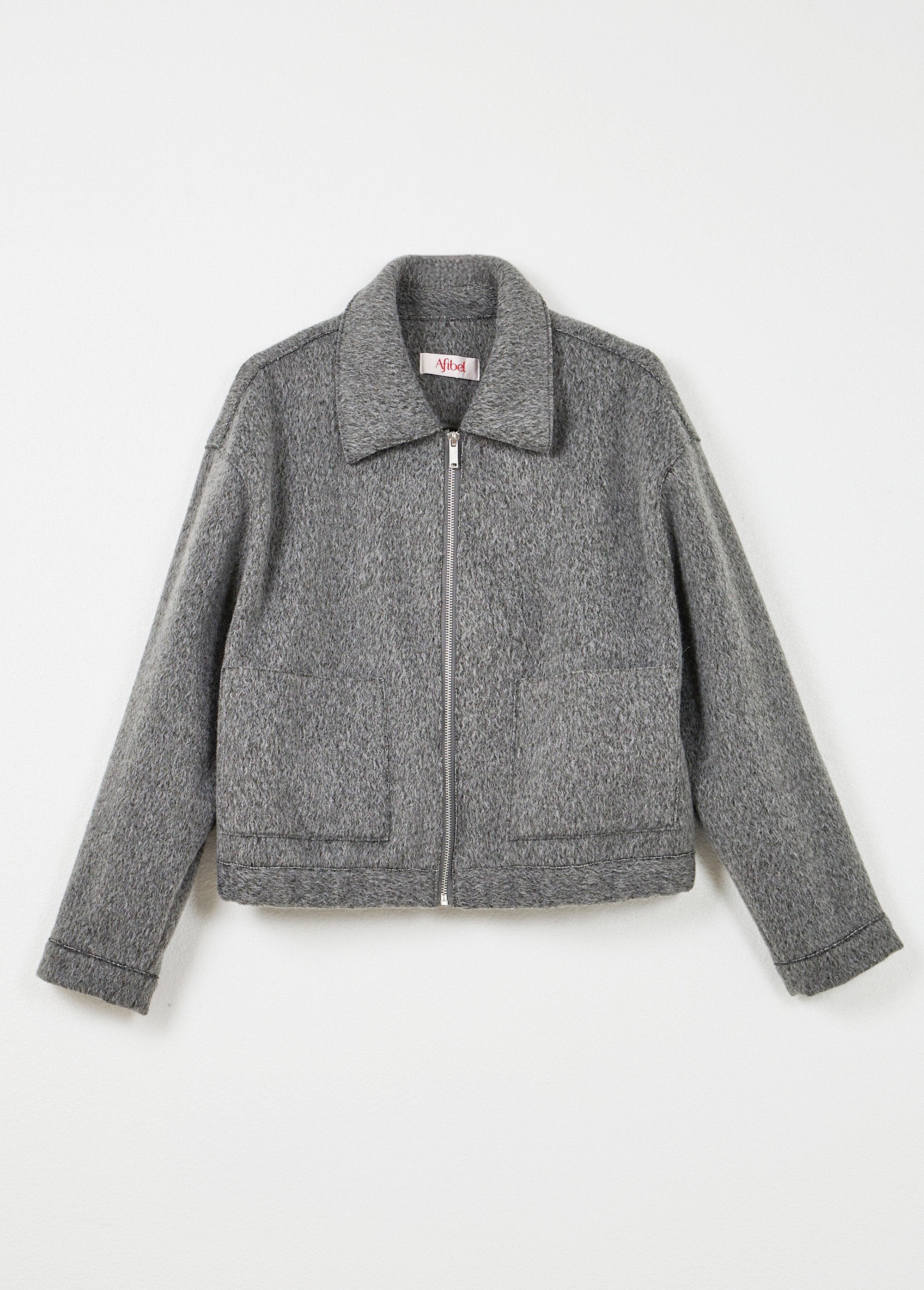 Jaqueta_de_tecido_atoalhado_liso_com_zíper_Gris_AP1_slim
