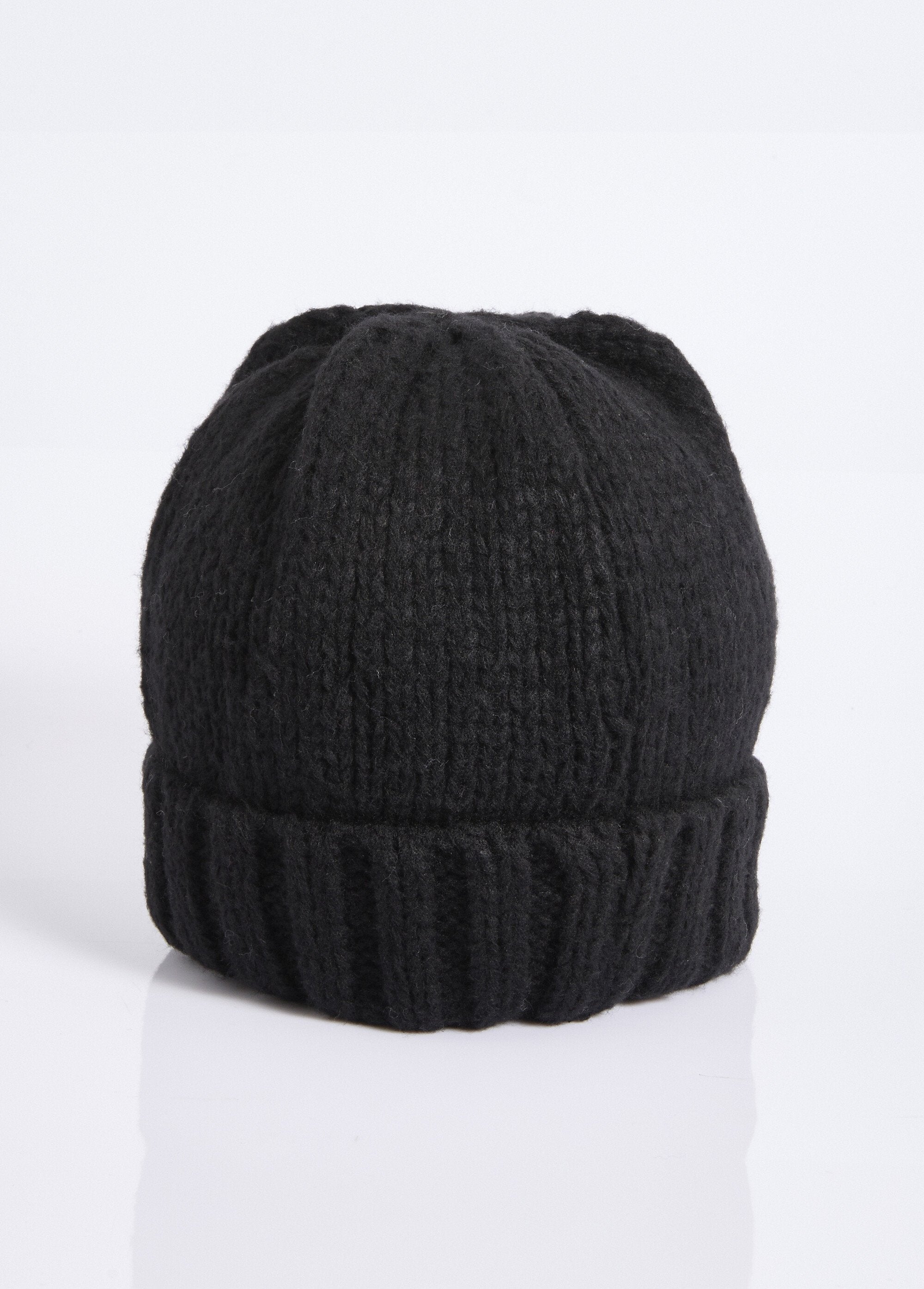 Bonnet_pastel_en_maille_cotelée_à_revers_Noir_FA1_slim