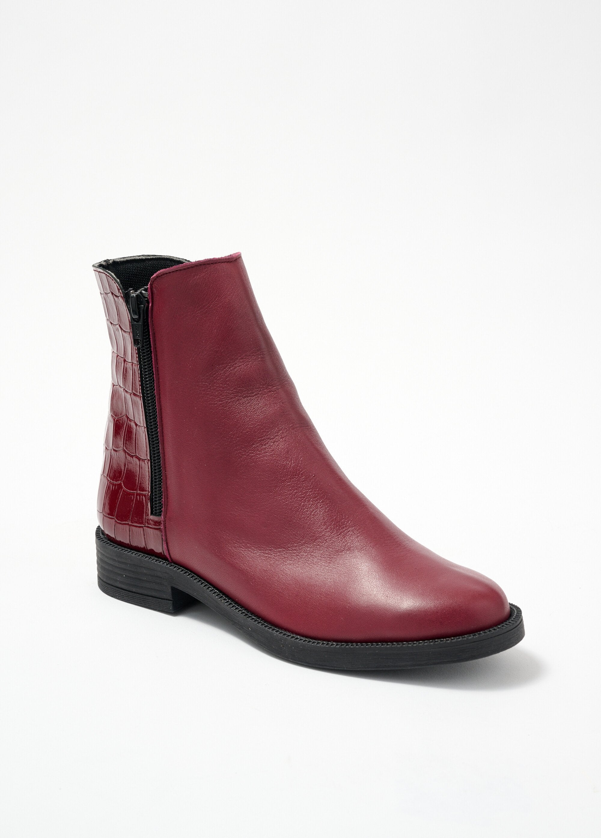 Botas_de_couro_com_efeito_de_crocodilo_com_fecho_de_correr_de_largura_confortável_Bordeaux_FA1_slim