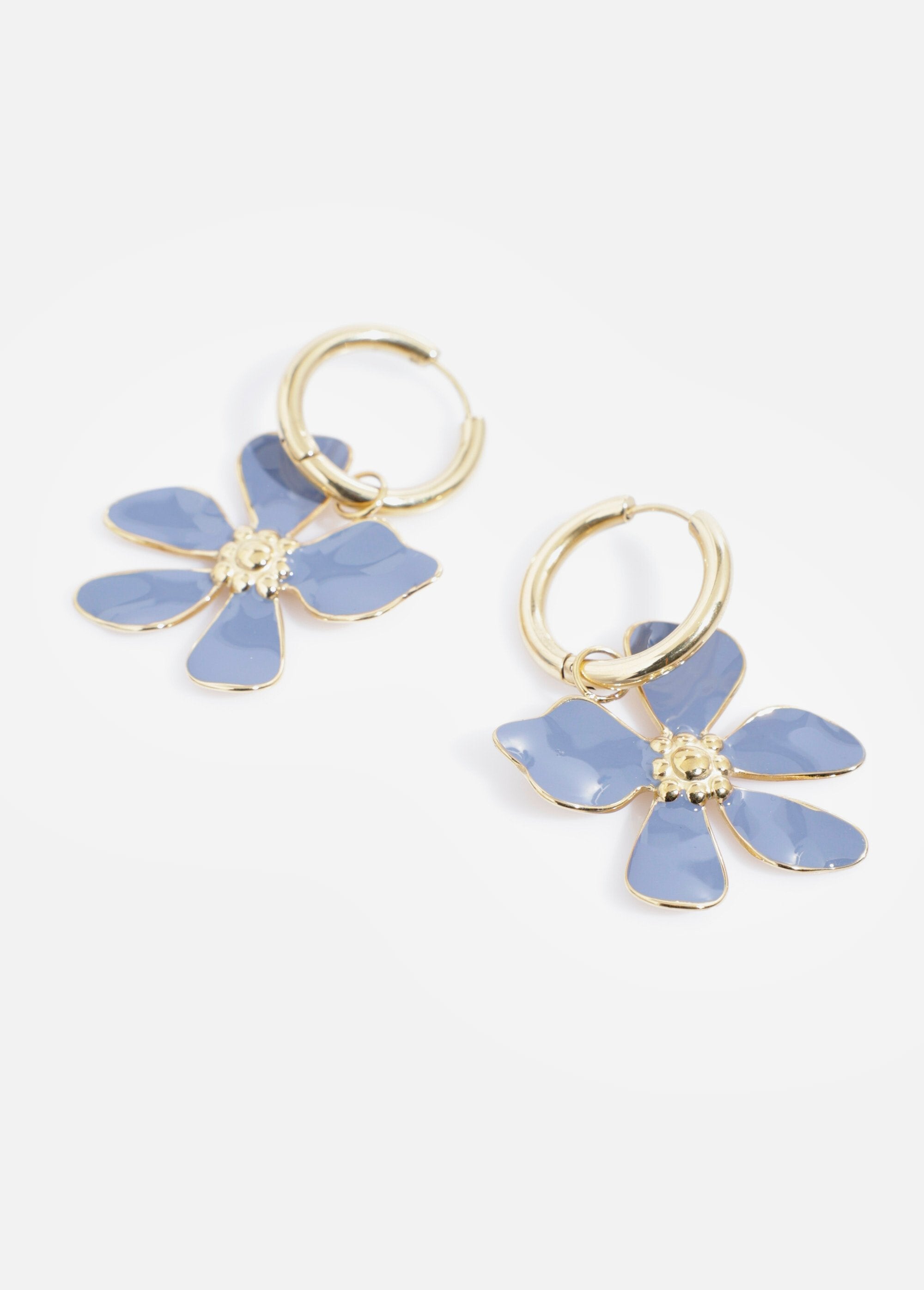 Brincos_com_motivo_de_flores_azuis_em_aço_inoxidável_Dore_et_bleu_FA1_slim
