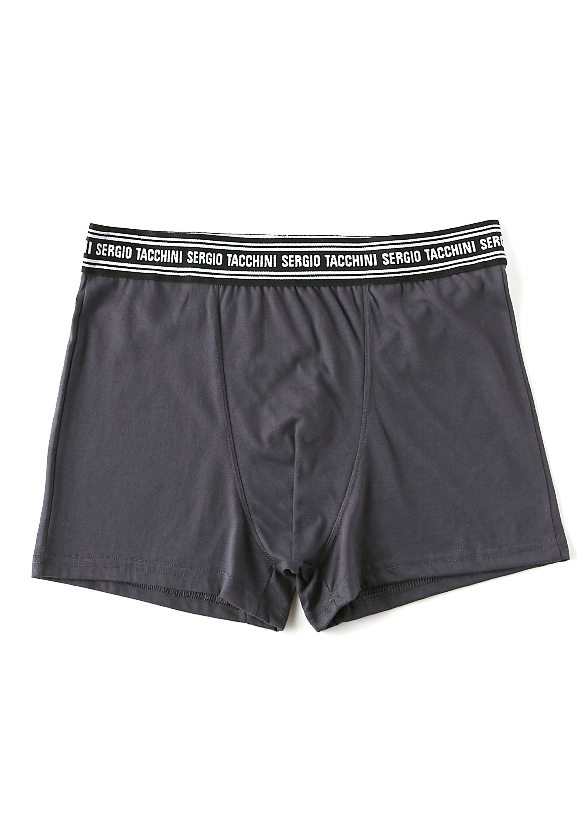 Cuecas_boxer_de_algodão_liso_Gris_fonce_FA1_slim